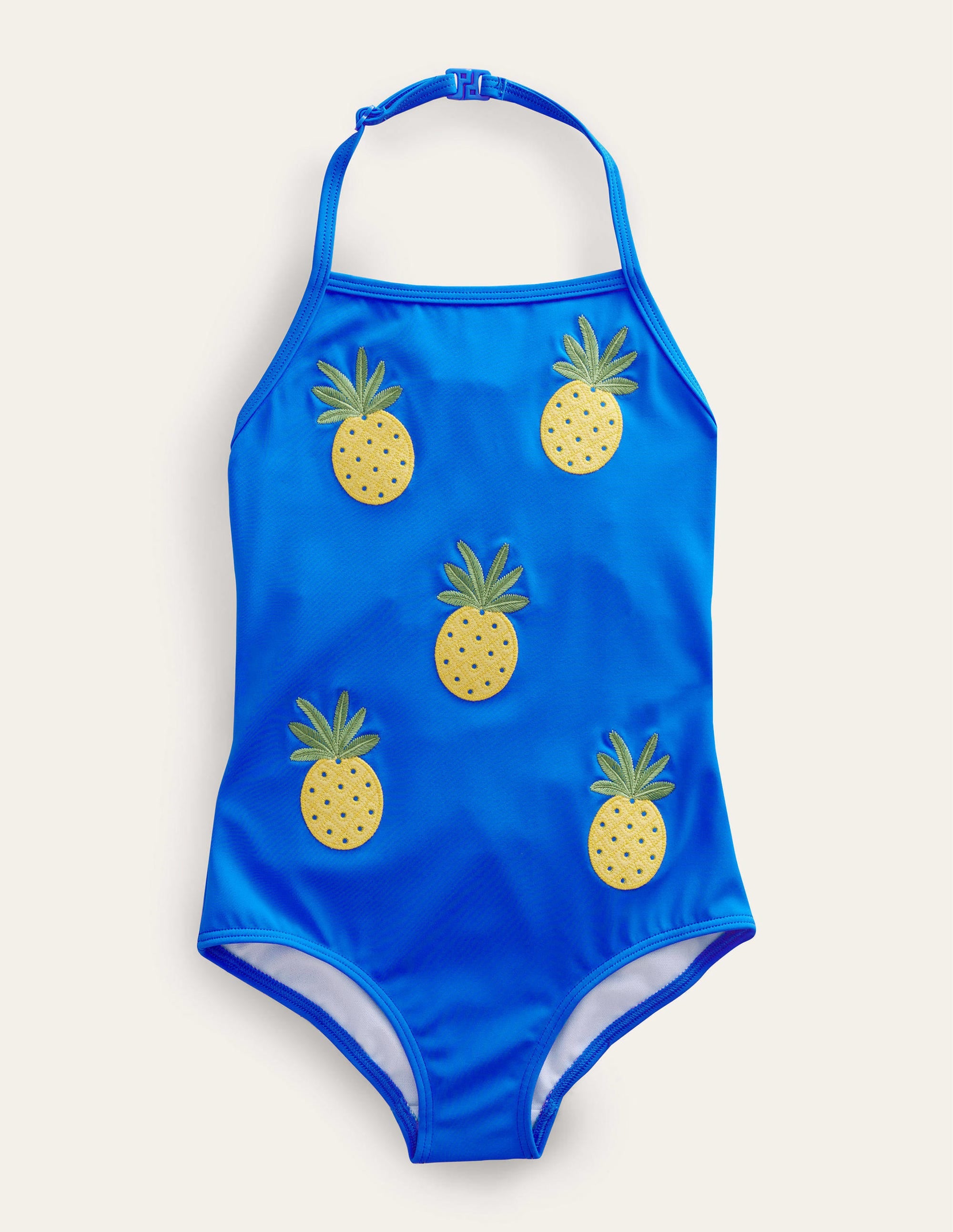 Badeanzug mit Obst-Applikation-Blau - Image 1