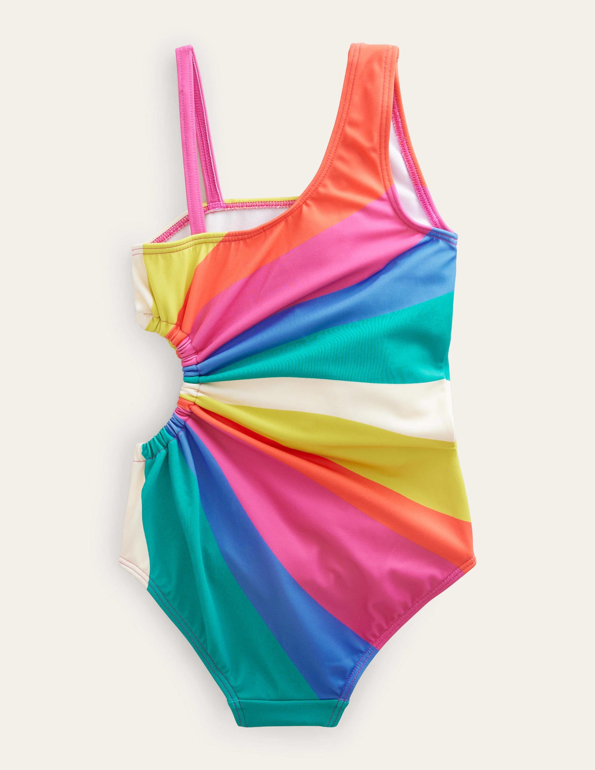 Ruched Cut Out Swimsuit-Multi Wave - Image 2