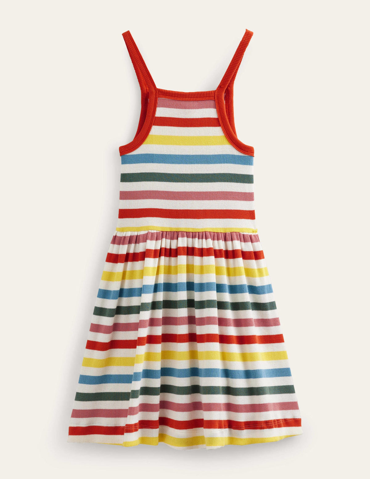 Robe côtelée tournoyante-Rayé multi-2