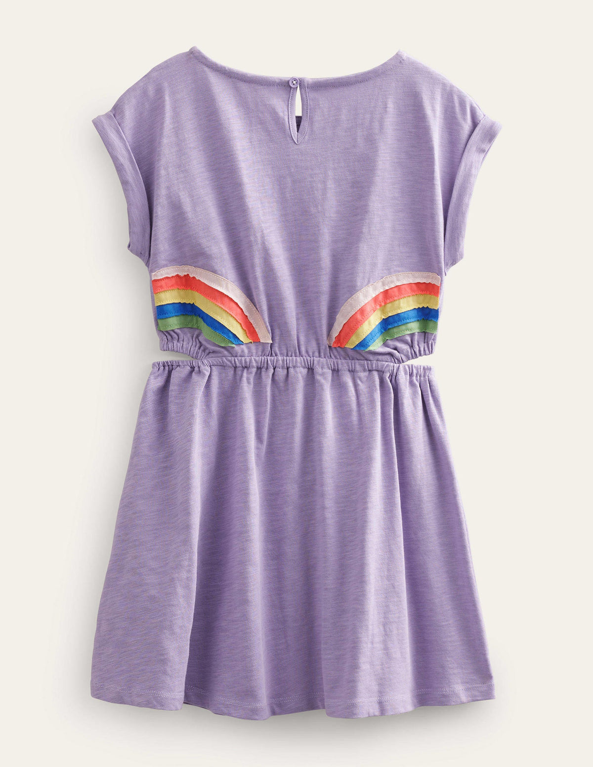 Kleid mit Cut-out-Detail-Nebliges Lavendellila, Regenbogen - Image 2