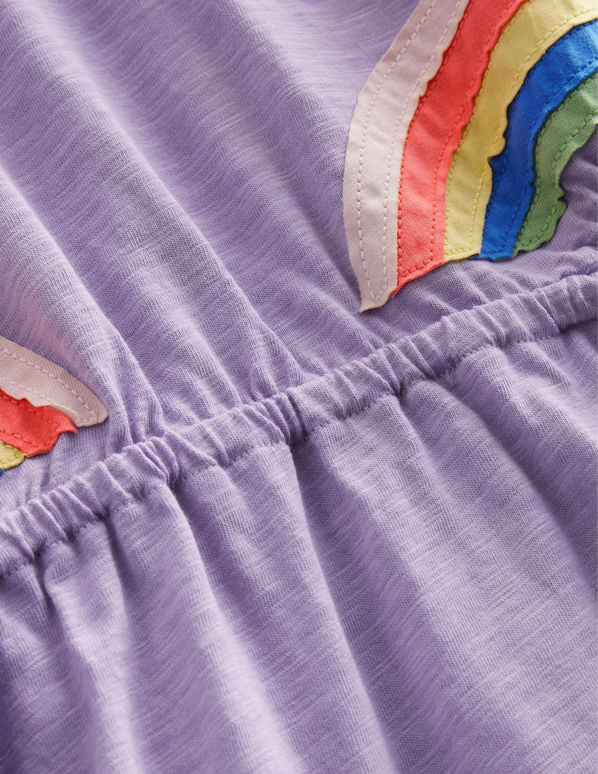 Kleid mit Cut-out-Detail-Nebliges Lavendellila, Regenbogen-3
