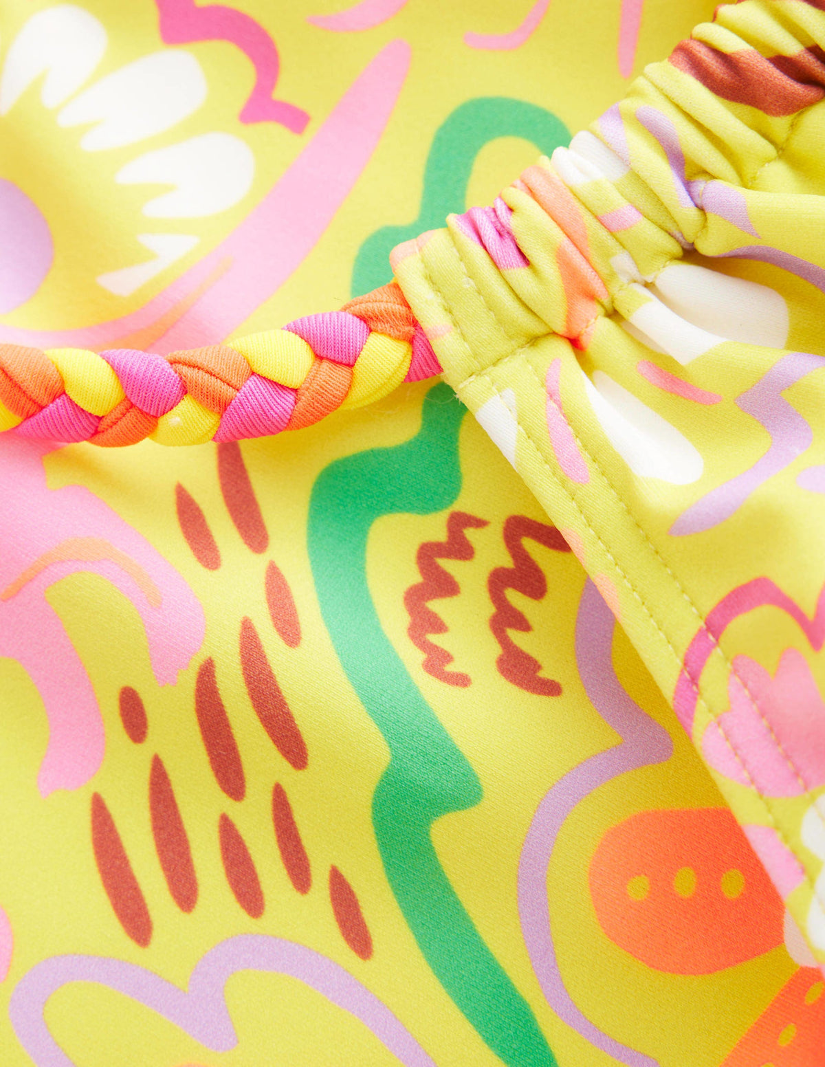 Loopback-Bikini-Naturweiß/Gelb, Blumen/Tiere-3