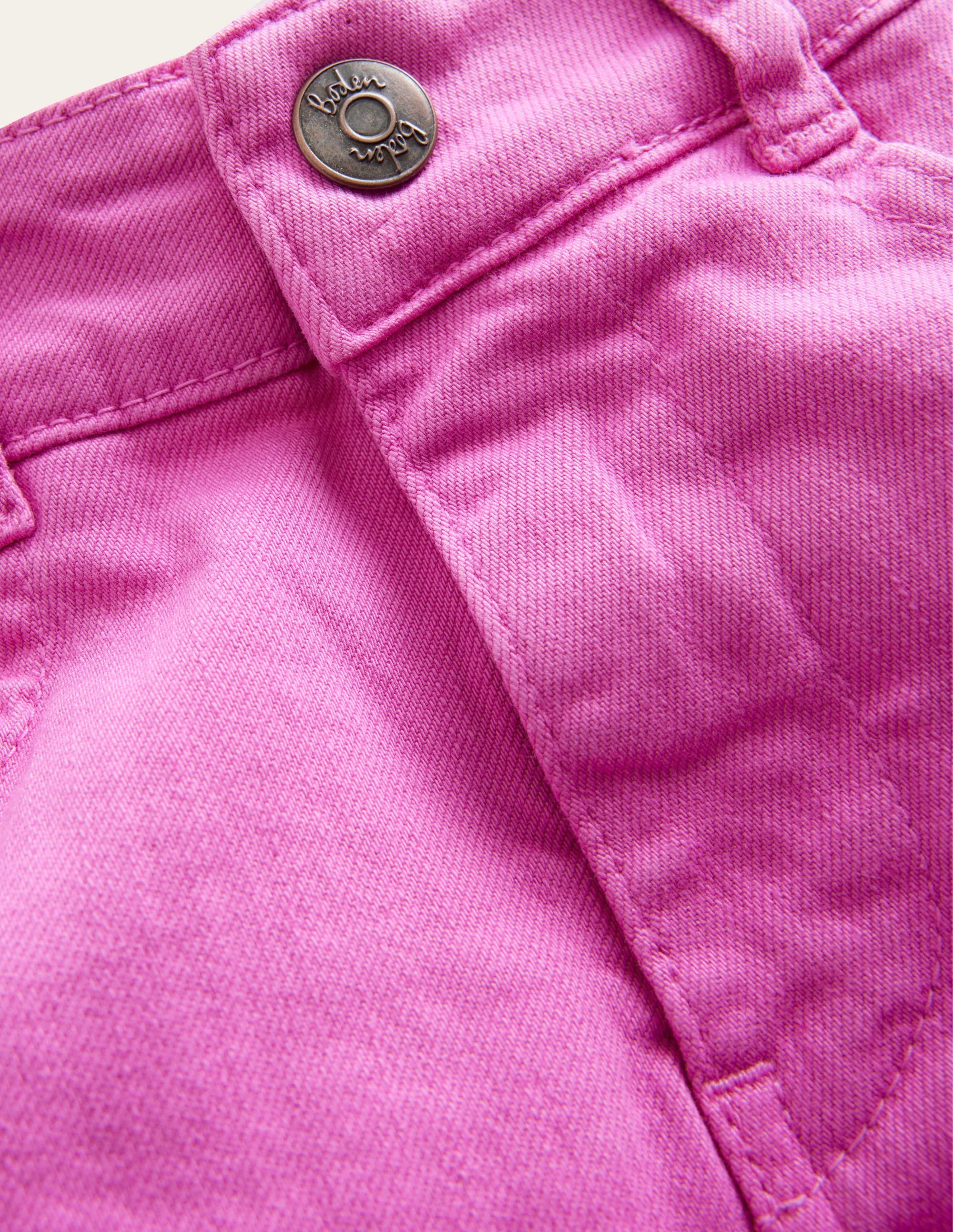 Denimshorts mit hoher Taille-Rosarot - Image 3