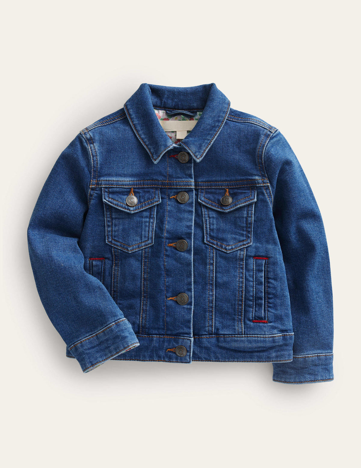 Veste en jean pour tous les jours-Denim vintage moyen-1