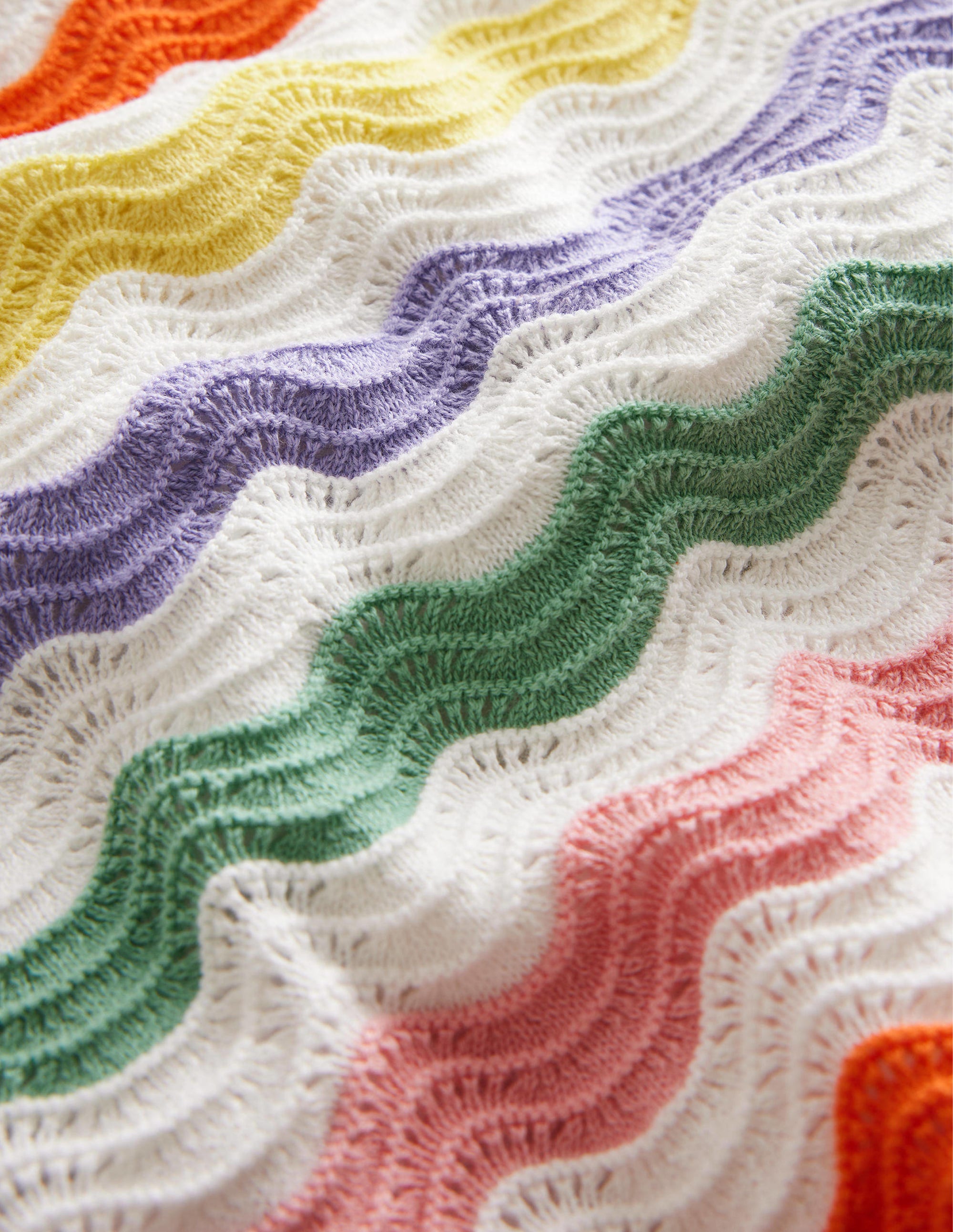 Träger-Strickshirt mit Rüschen-Bunt Gestreift - Image 3
