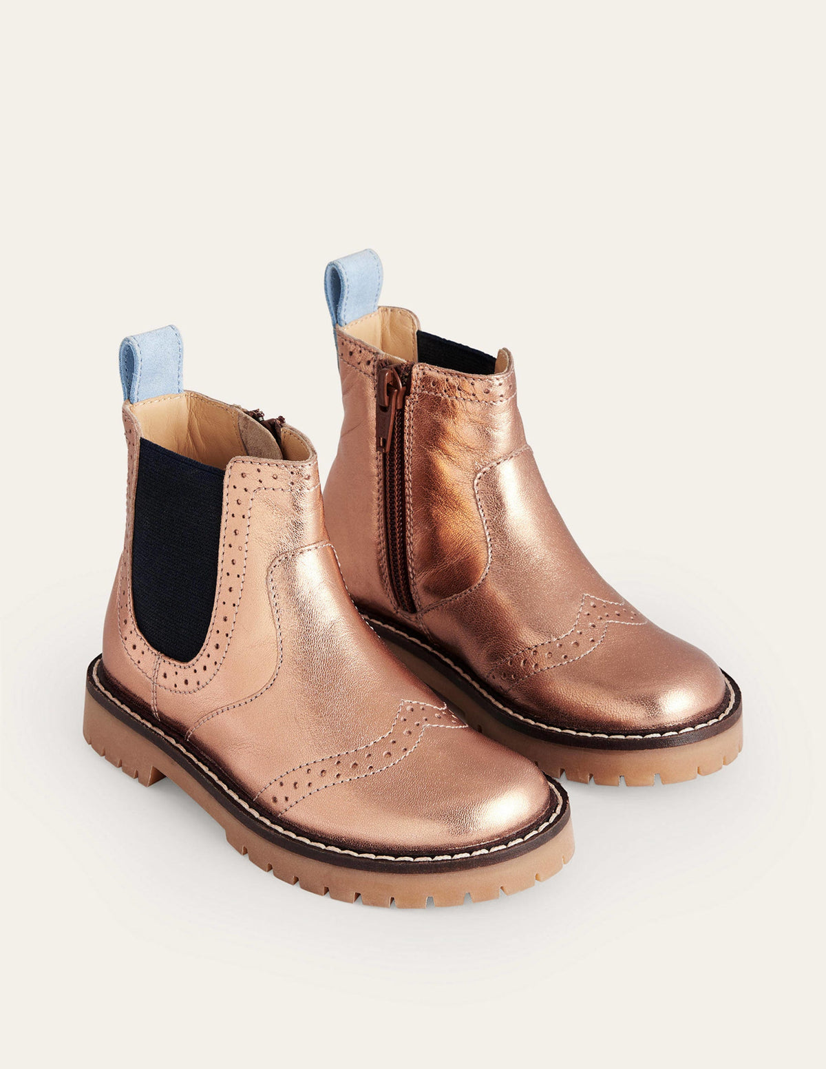 Chelsea-Stiefel aus Leder-Klassische Bronze - Image 2