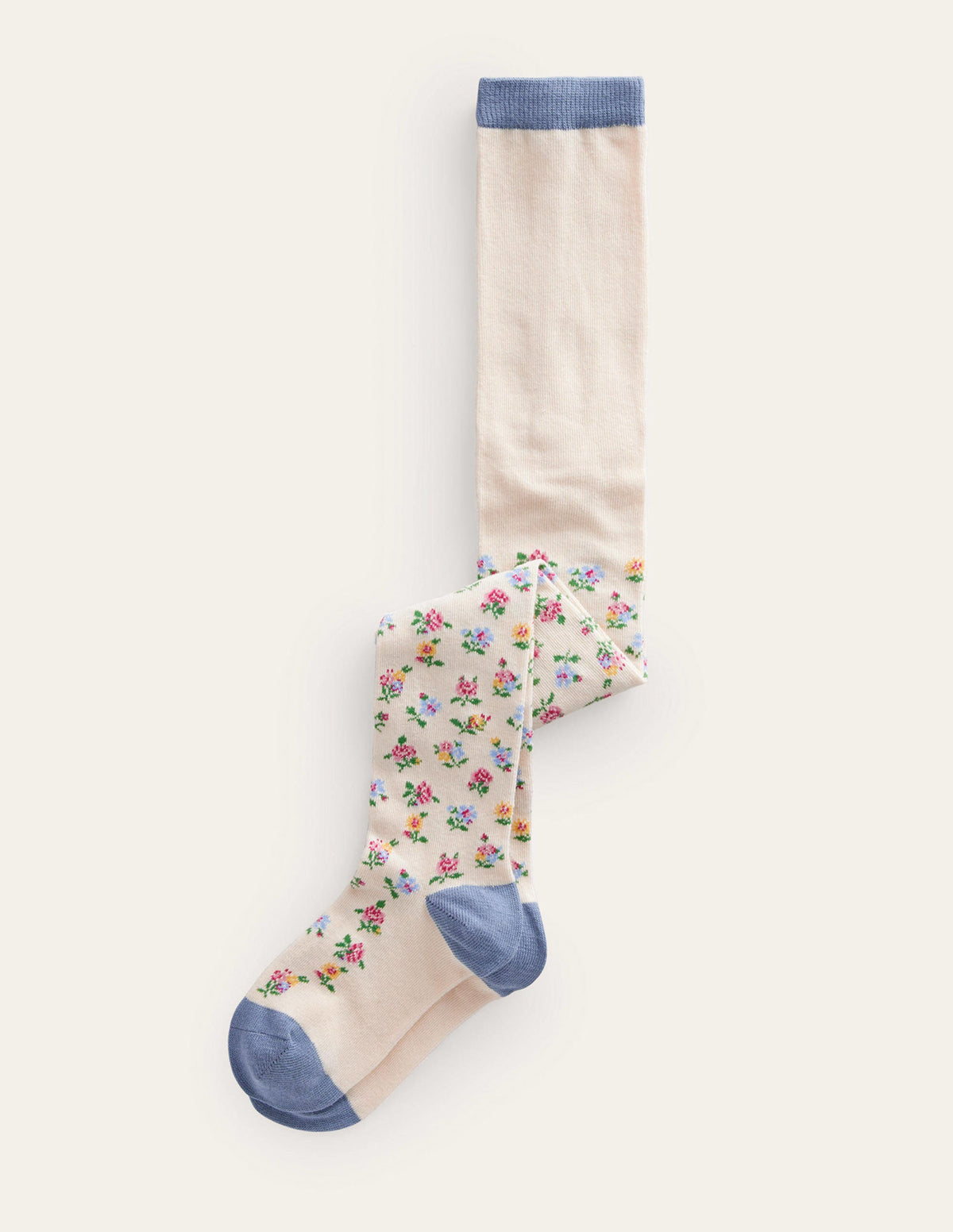 Gemusterte Strumpfhose-Vanilleschote Rambling-Rosa - Image 1