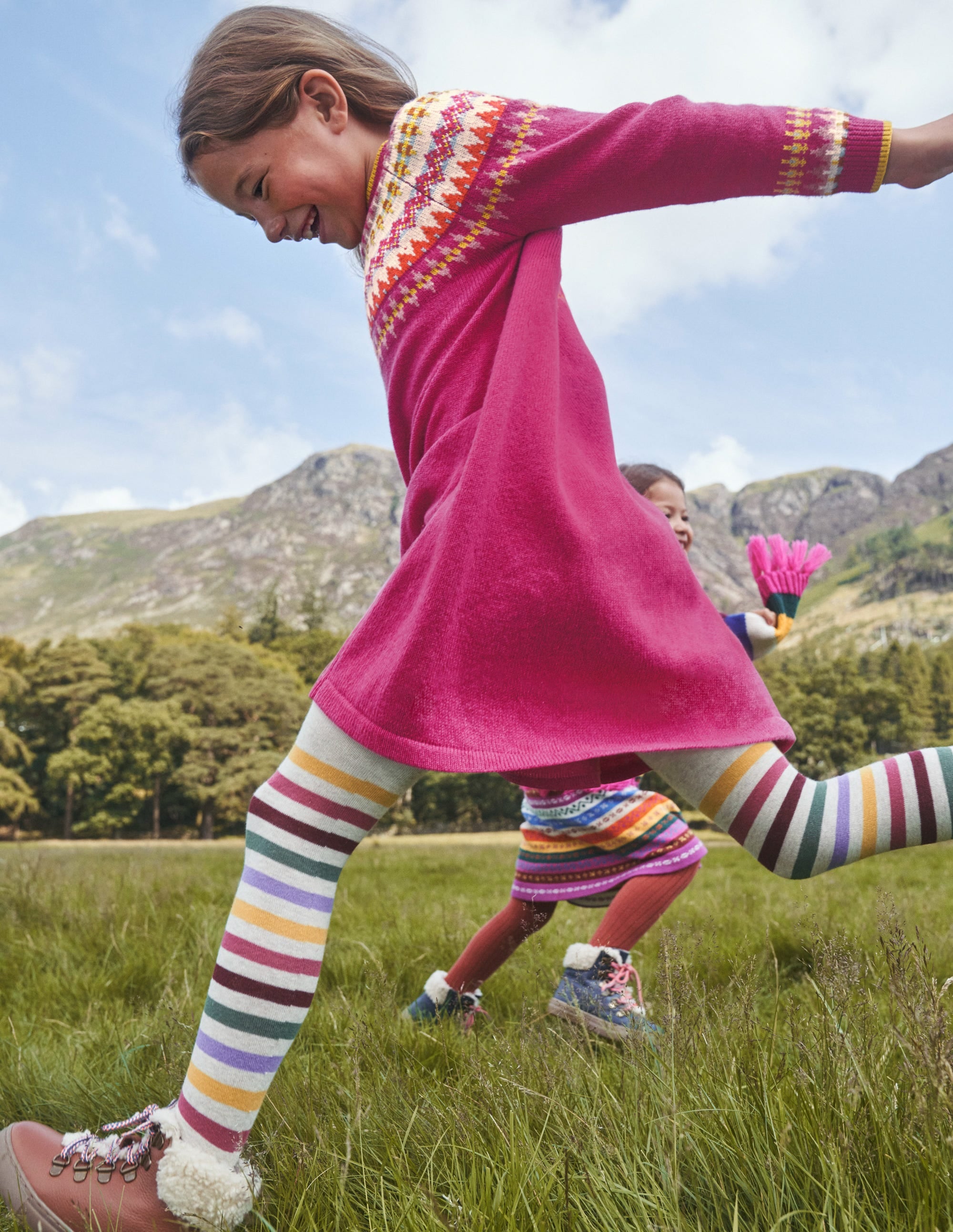 Gemusterte Strumpfhose-Bunt Regenbogen - Image 4