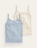 2er-Pack Unterhemden-Pointelle