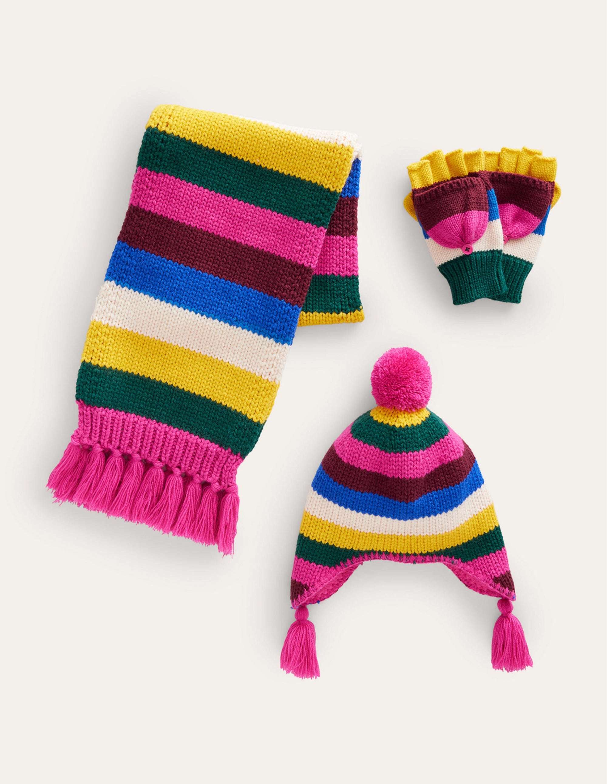 Knitted Set-Multi Stripe - Image 1