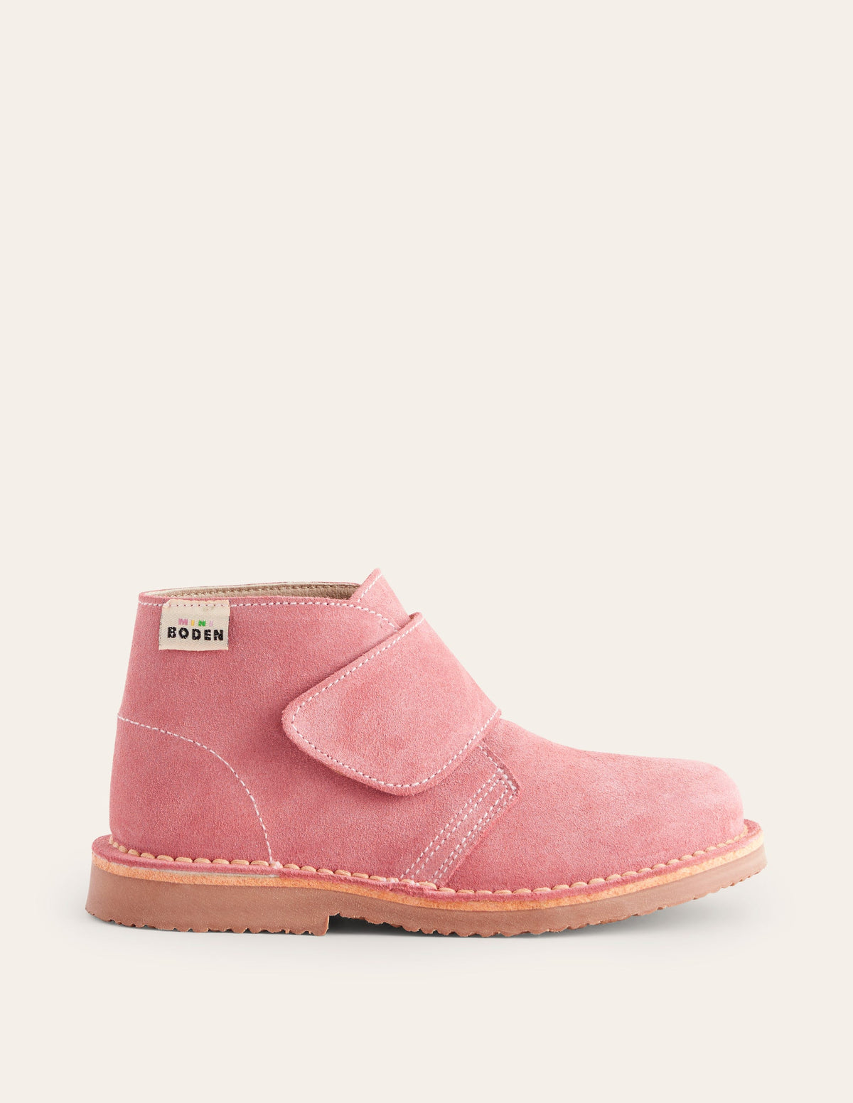 Bottes chukka en daim-Rose-1
