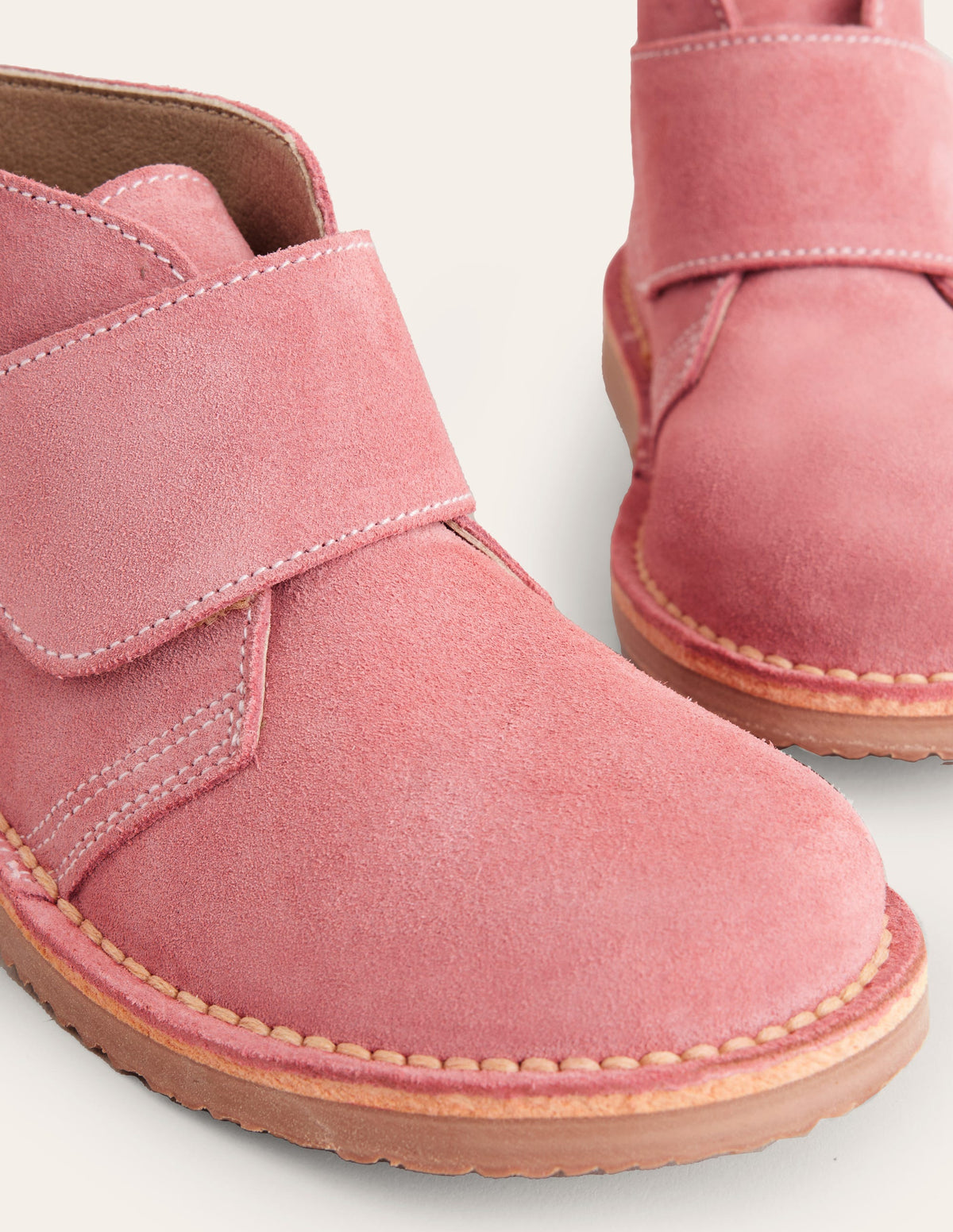 Bottes chukka en daim-Rose-3