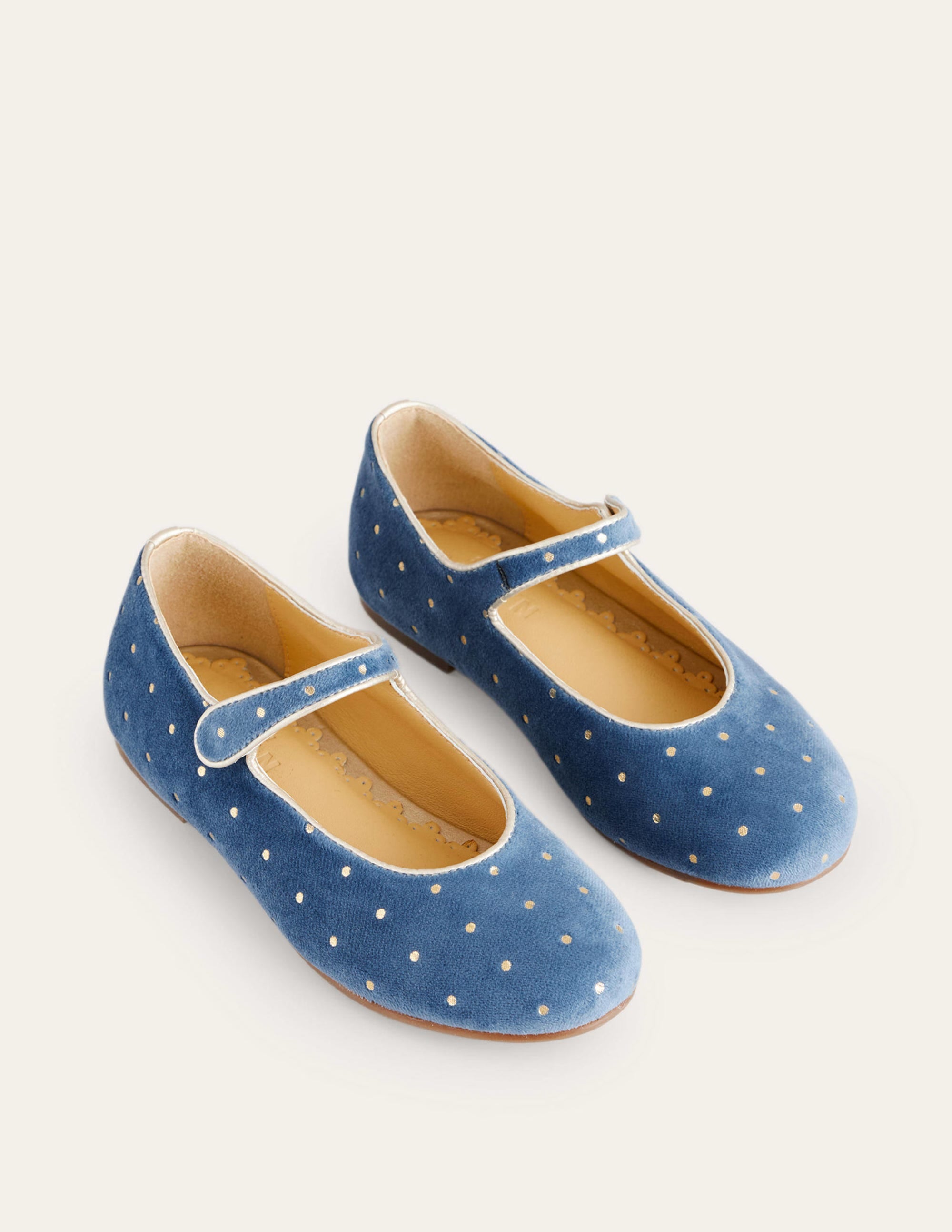 Mary Janes aus Samt-Drummer Blau - Image 2