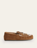 Suede Slippers-Tan Brown