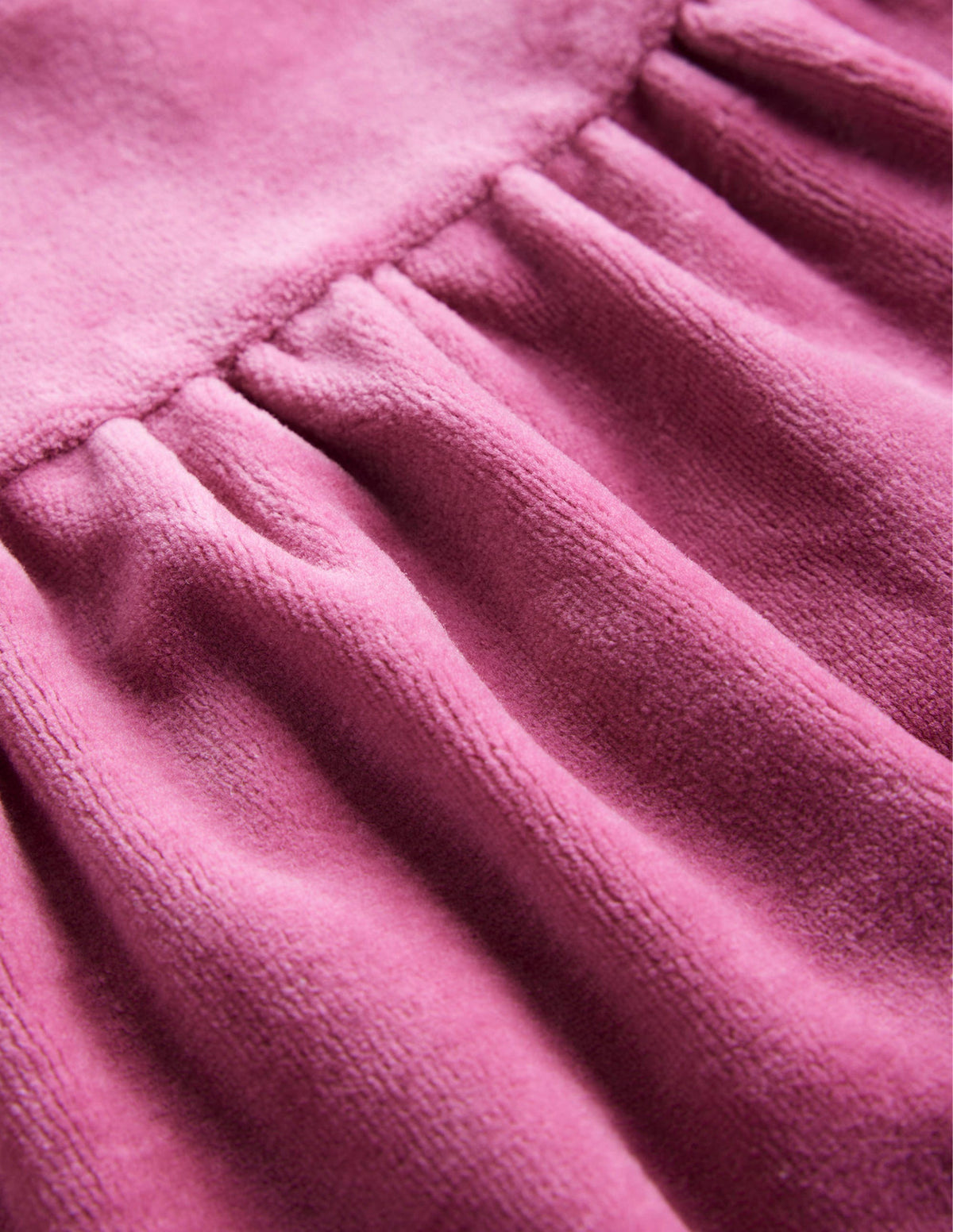 Gestuftes Velours-Kleid-Teetassen-Rosa - Image 3