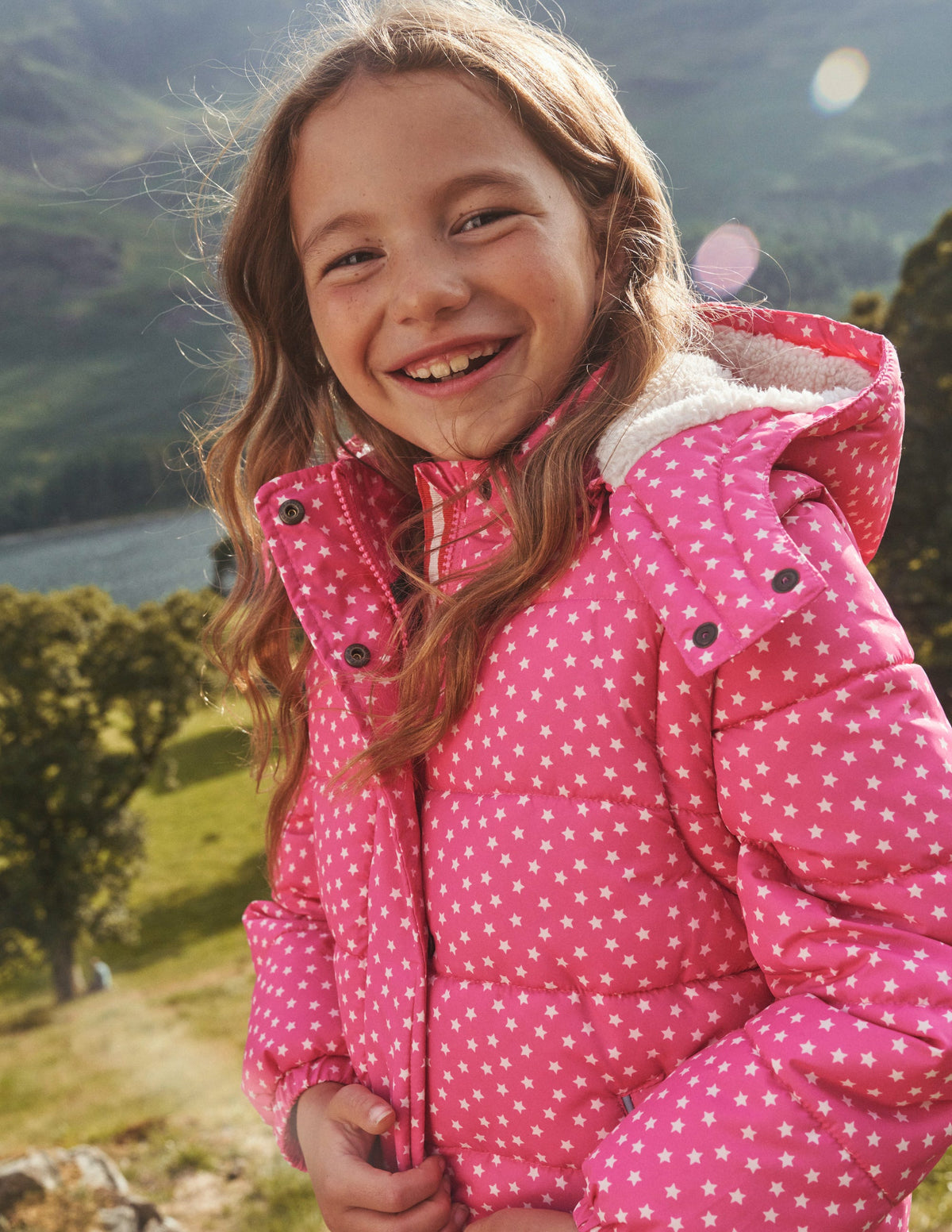 2-in-1 Padded Coat-Mid Pink Tiny Stars-5