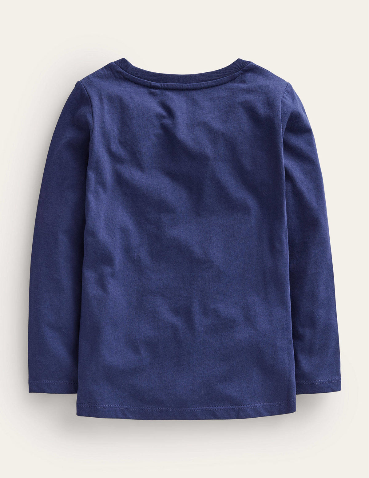 T-Shirt mit Metllic-Logo-Schuluniform-Marineblau Camping-2