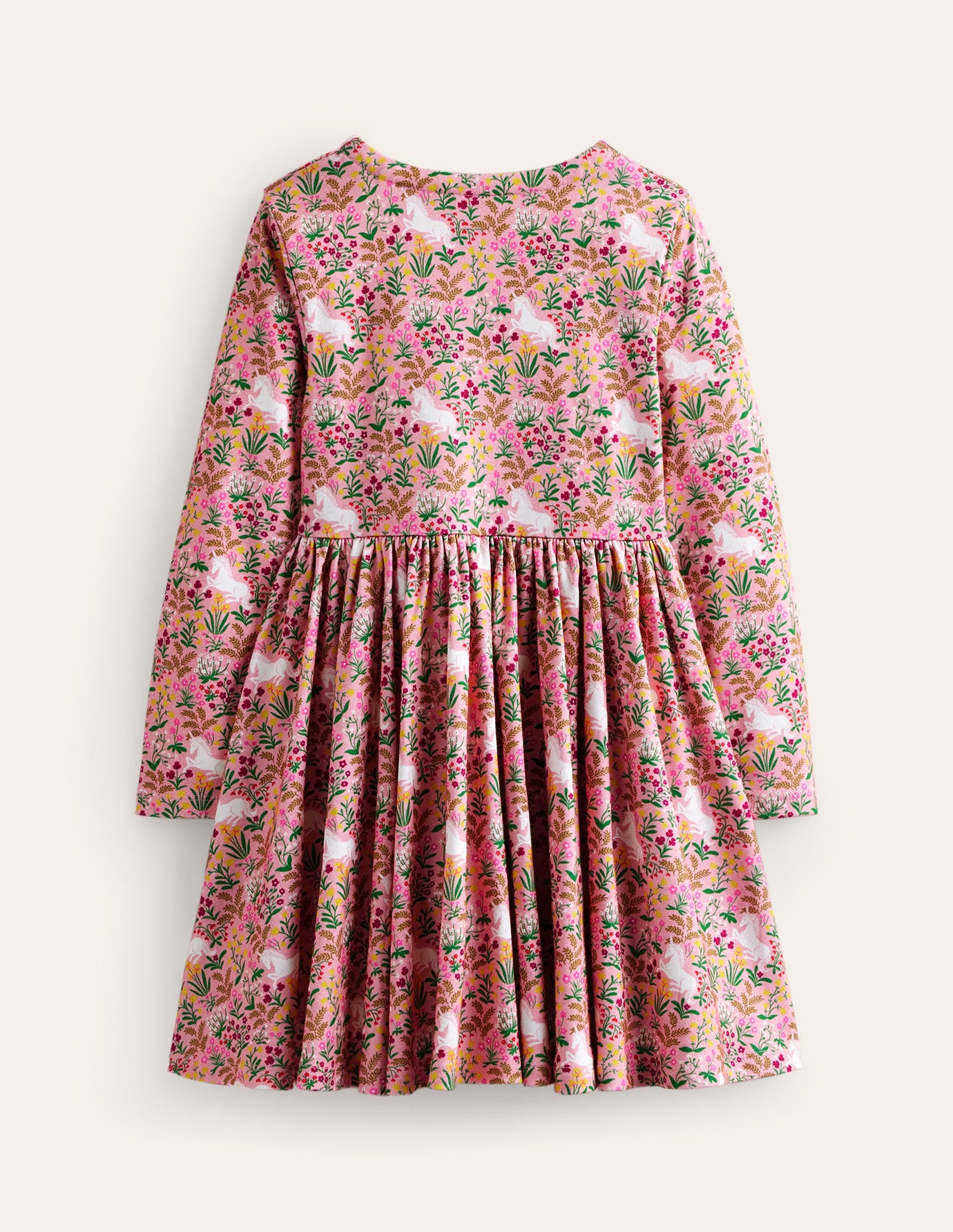 Twirly Ballerina Dress-Almond Pink Unicorn Meadow-2