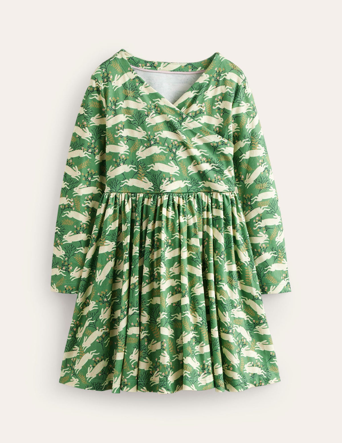 Robe de ballerine en jersey-Motif Bunny Hop vert - Image 1