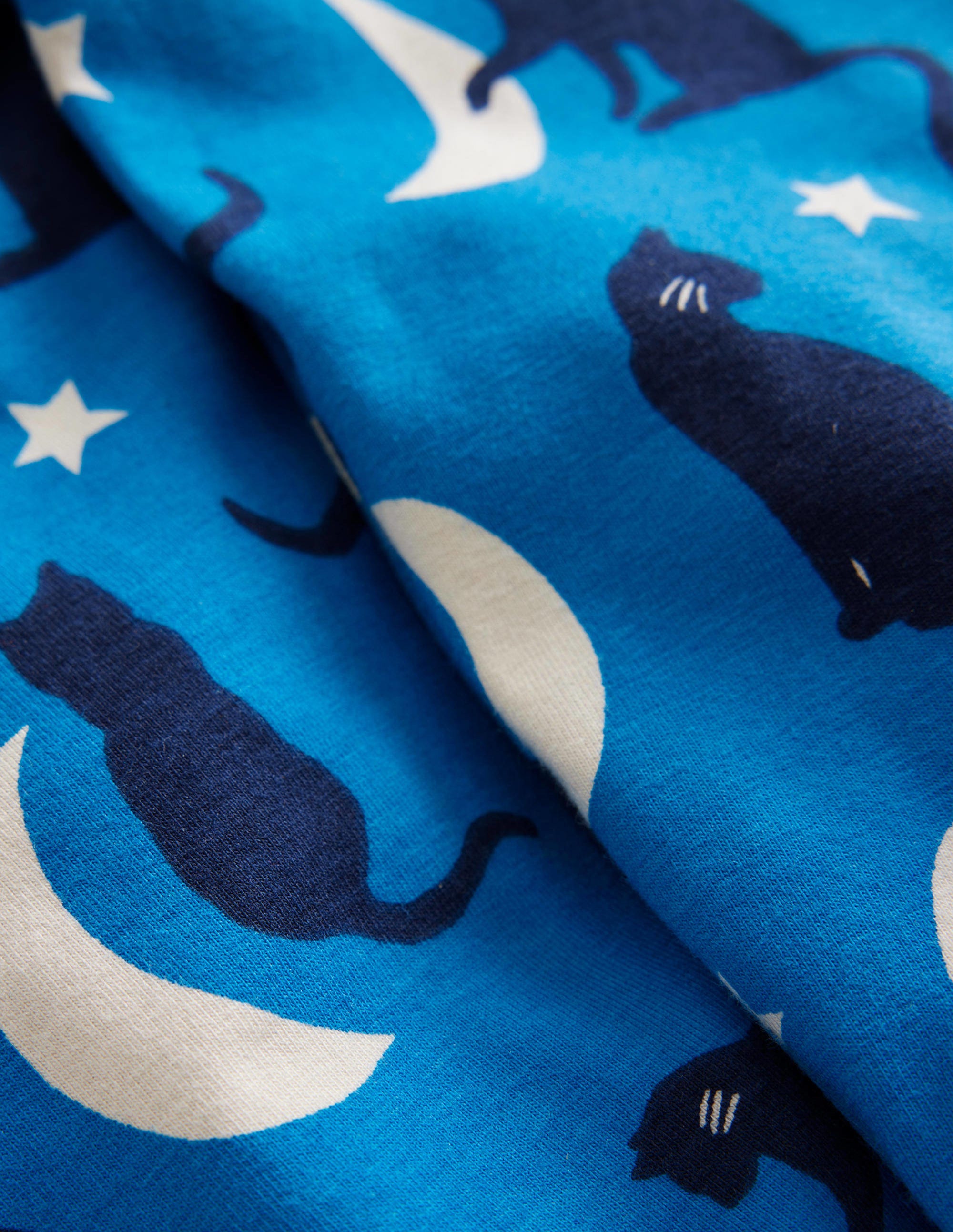 Lustige Leggings-Leuchtendes Blau Katzen - Image 3