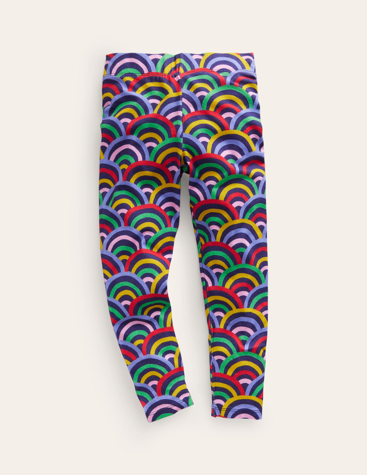 Lustige Leggings-Marineblau Bunter Regenbogen - Image 1