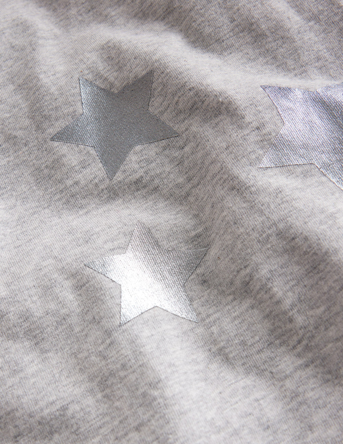 Raglan-T-Shirt mit Blockfarben-Blaugrau Meliert mit Sternen - Image 3