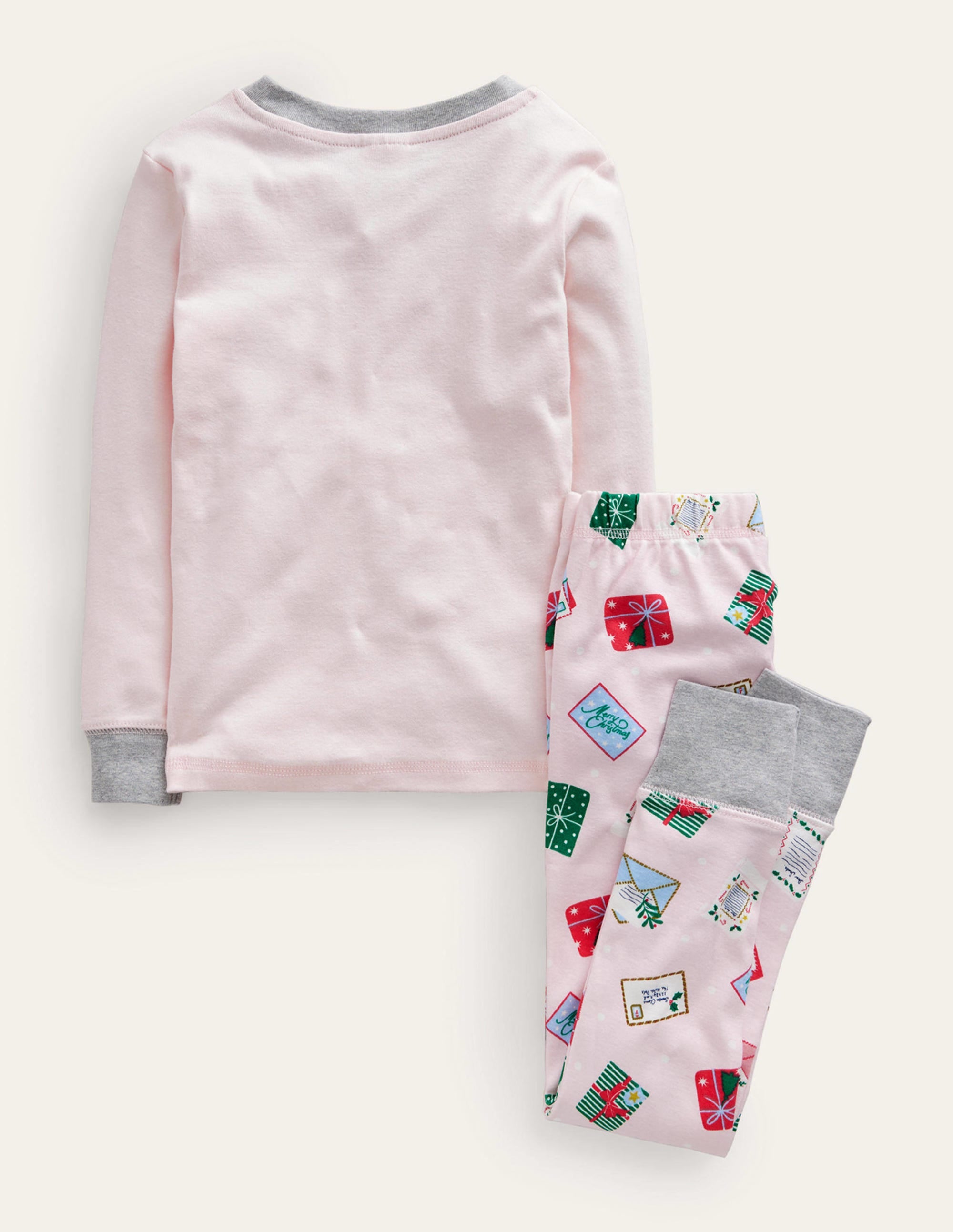 Eng anliegender, langer Schlafanzug-Rosa Brief an den Weihnachtsmann - Image 2