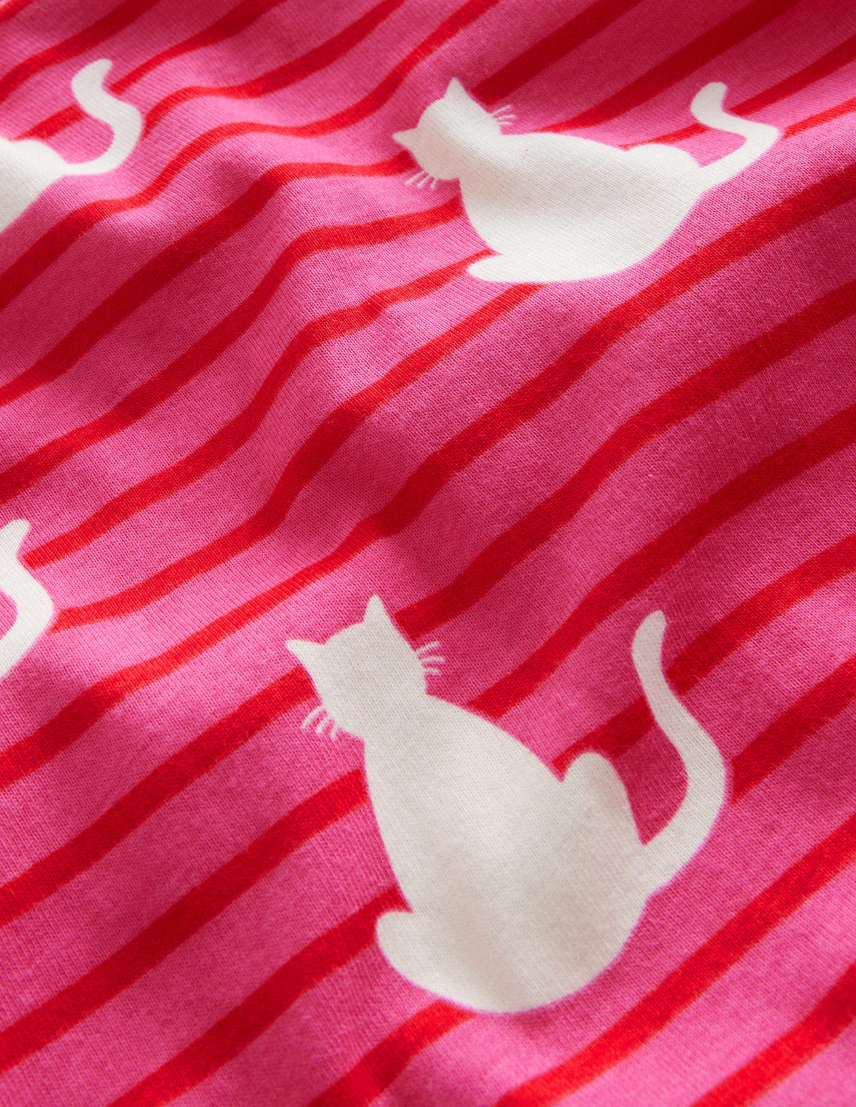 Eng anliegender, im Dunkeln leuchtender Pyjama-Pink Katzen - Image 3