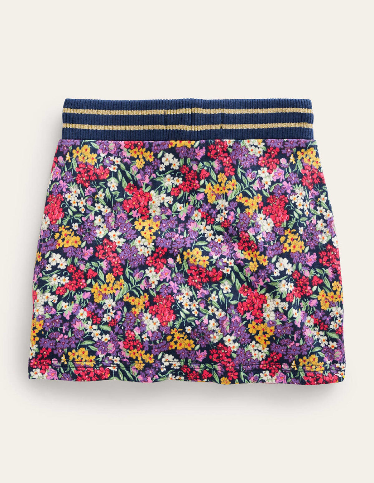Jupe-sweat imprimée-Fleur multi-2