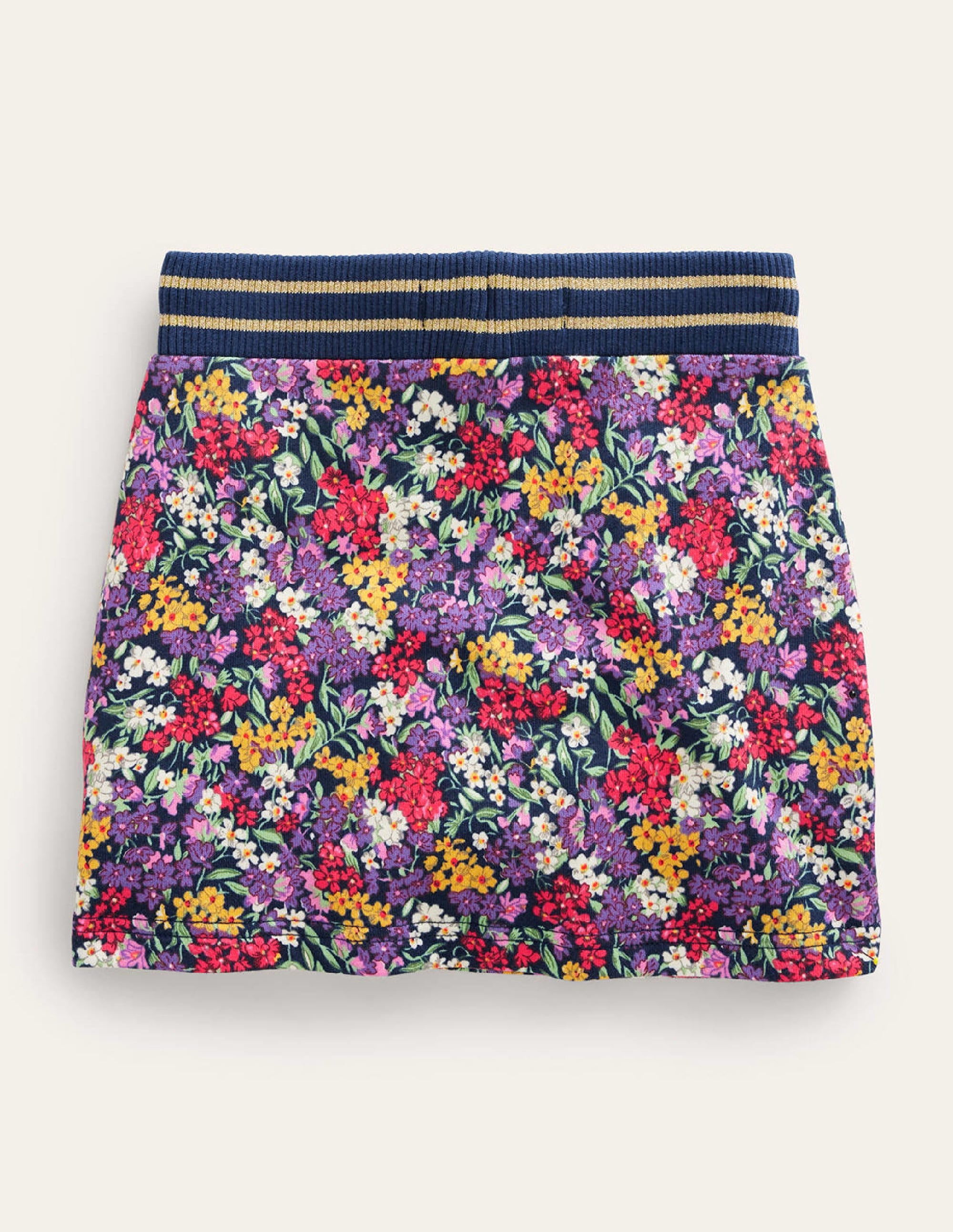 Jupe-sweat imprimée-Fleur multi - Image 2
