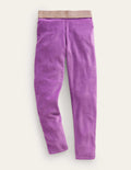 Leggings aus Samt-Blauregen-Lila