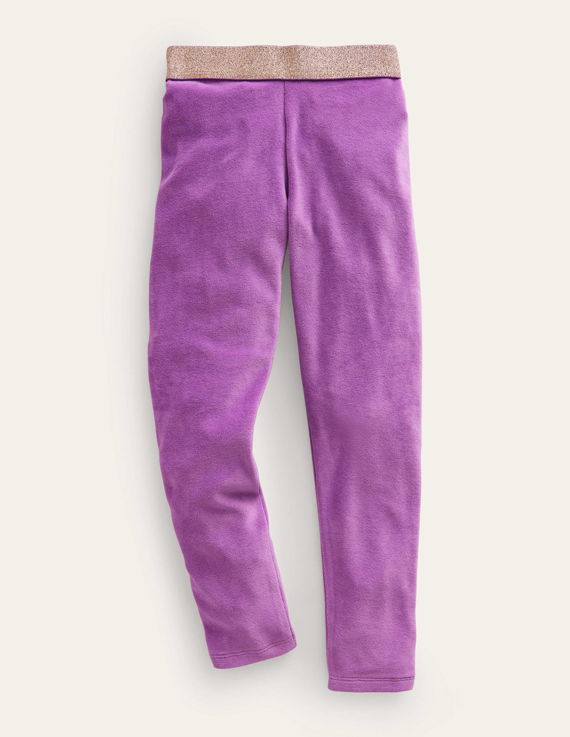 Leggings aus Samt-Blauregen-Lila - Image 1