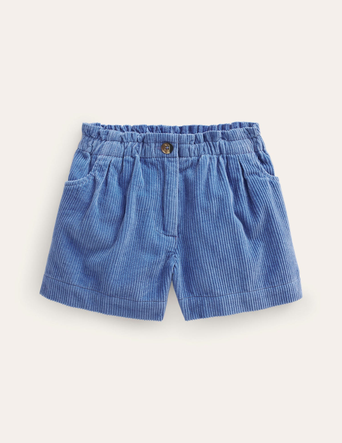 Breite Cord-Shorts-Delftblau - Image 1
