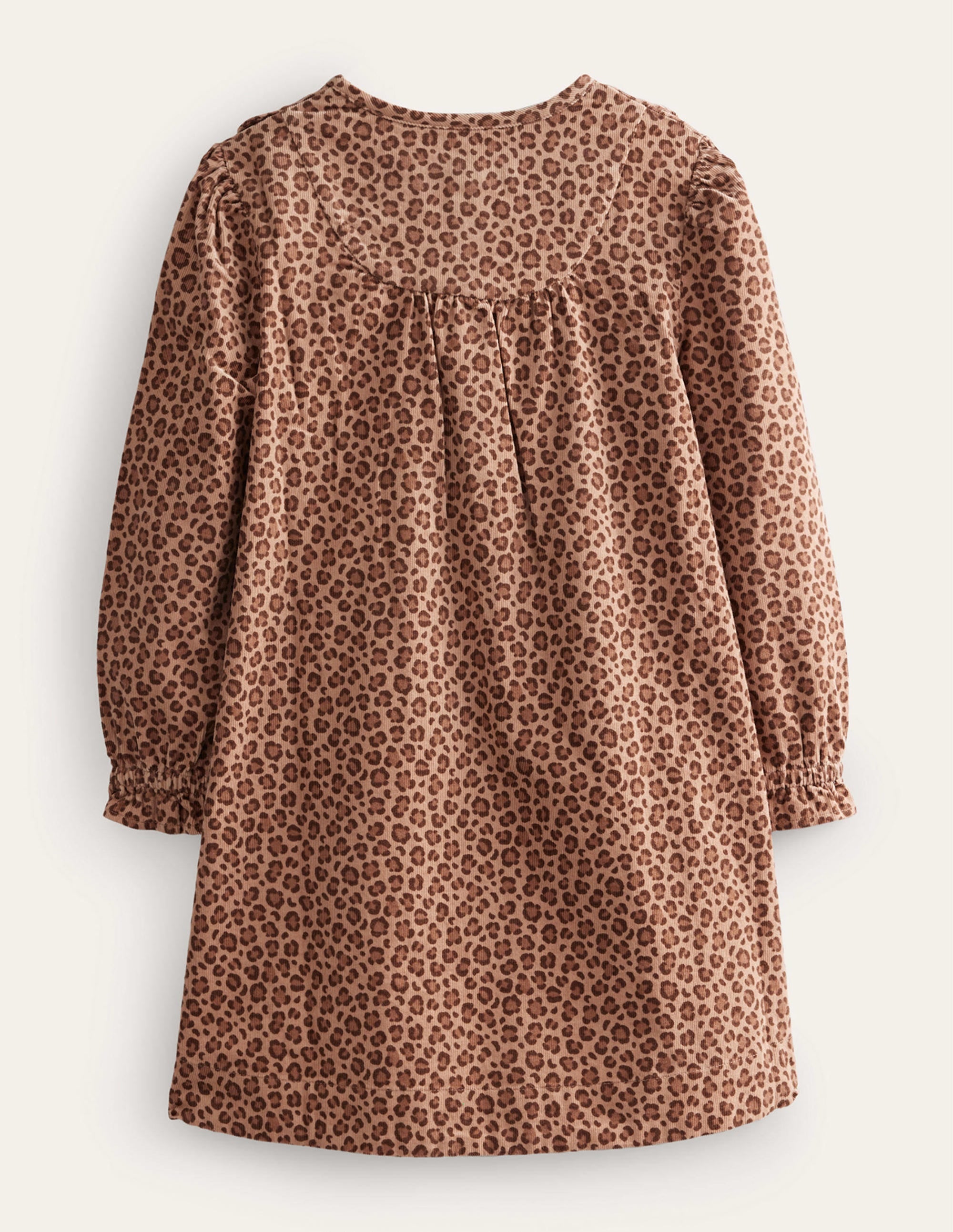 Cordkleid mit Muschelsaum-Leopardenmuster - Image 2