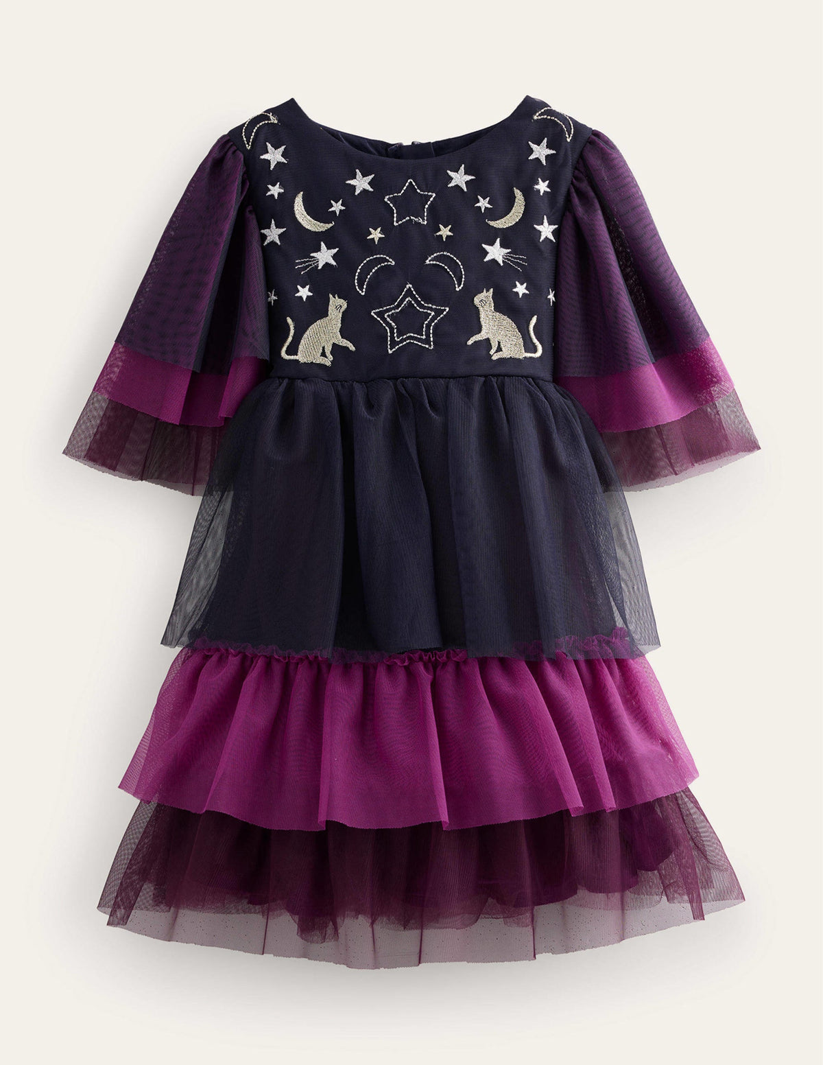 Halloween-Tüllkleid-Chrysanthemen-Lila-1