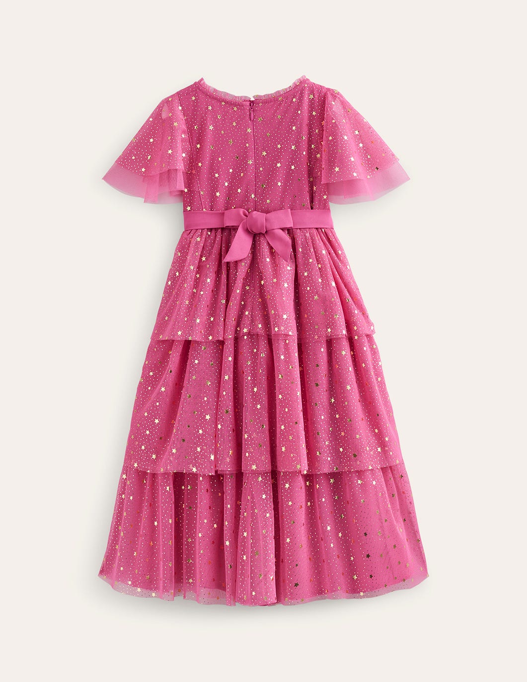 Tüllkleid mit Folienstern-Sweet William Rosa - Image 2