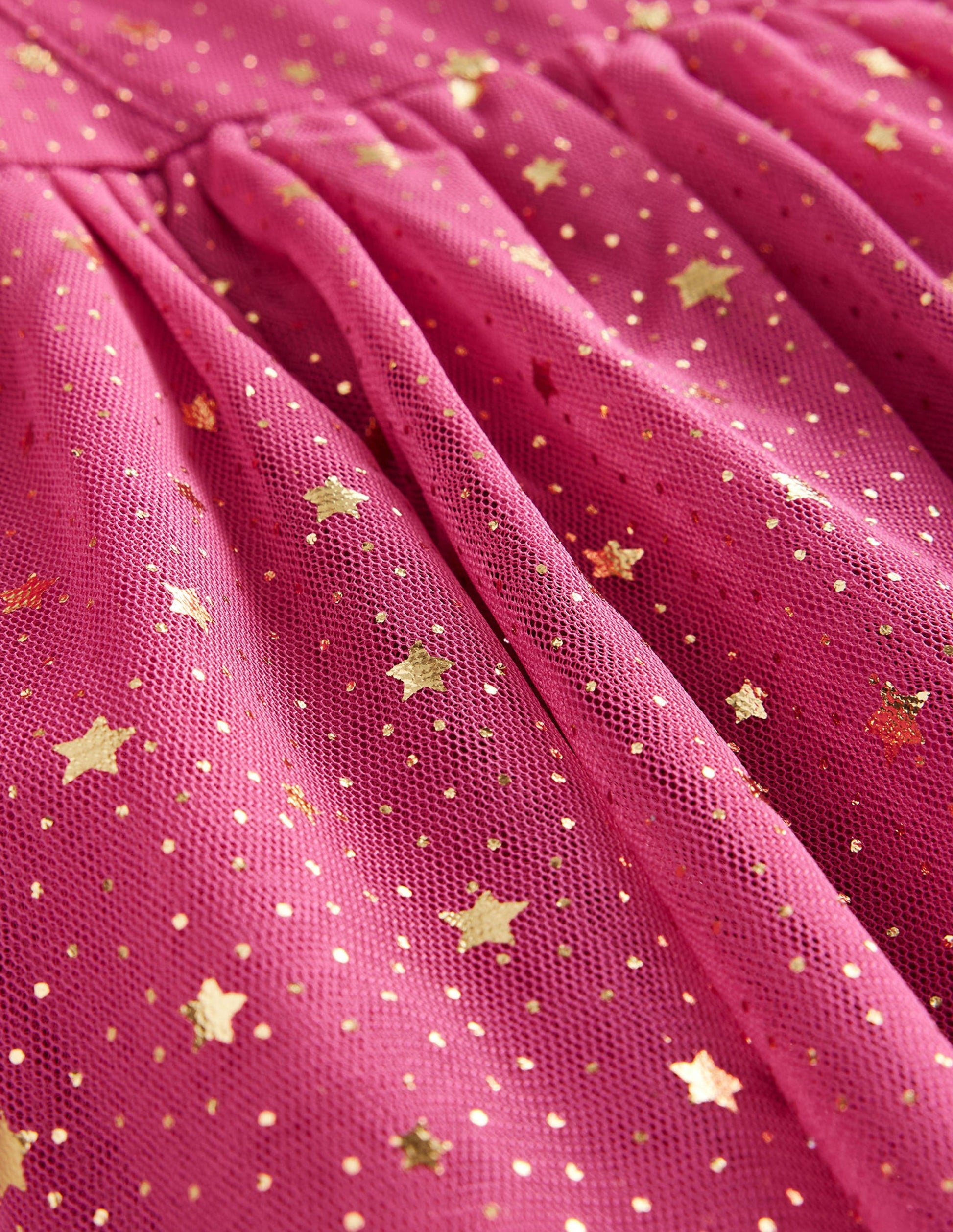 Tüllkleid mit Folienstern-Sweet William Rosa-3