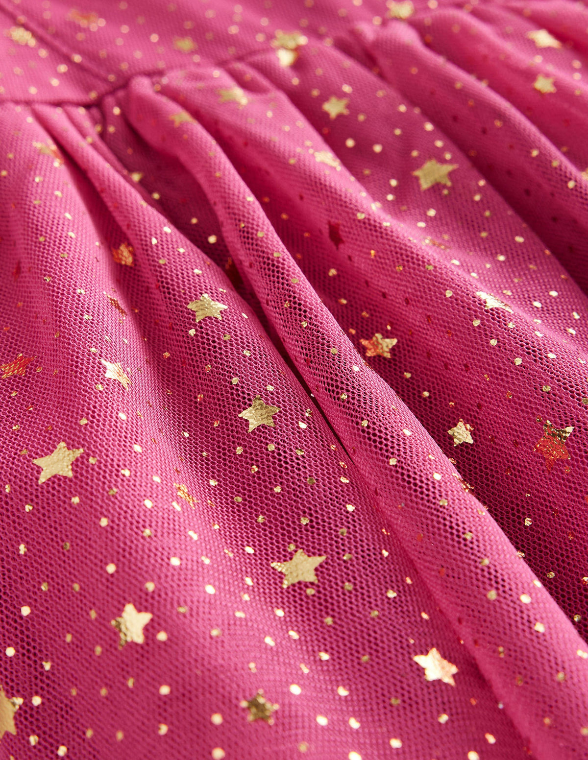 Tüllkleid mit Folienstern-Sweet William Rosa - Image 3