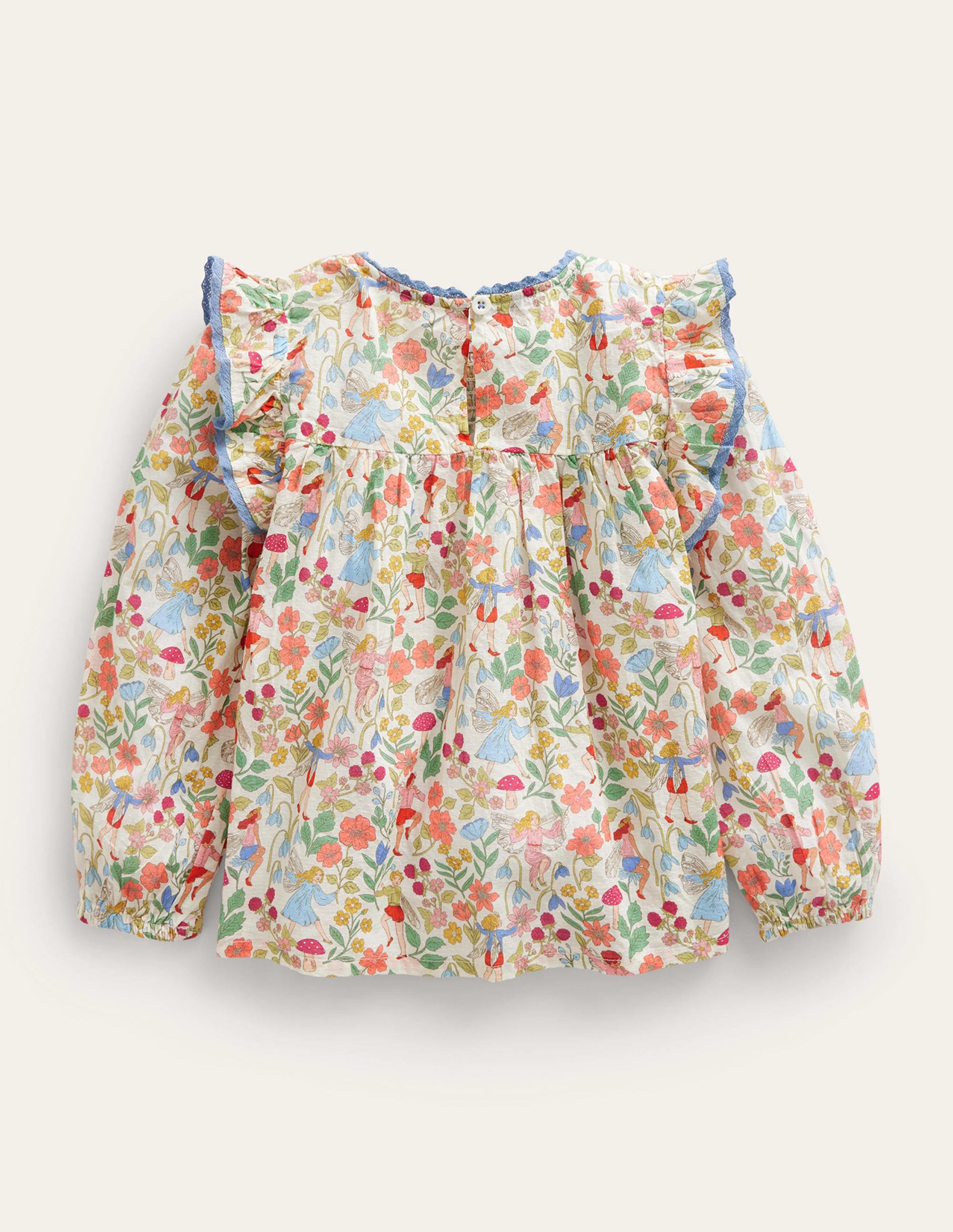 Gesmokte Rüschenbluse-Vanille Feen - Image 2