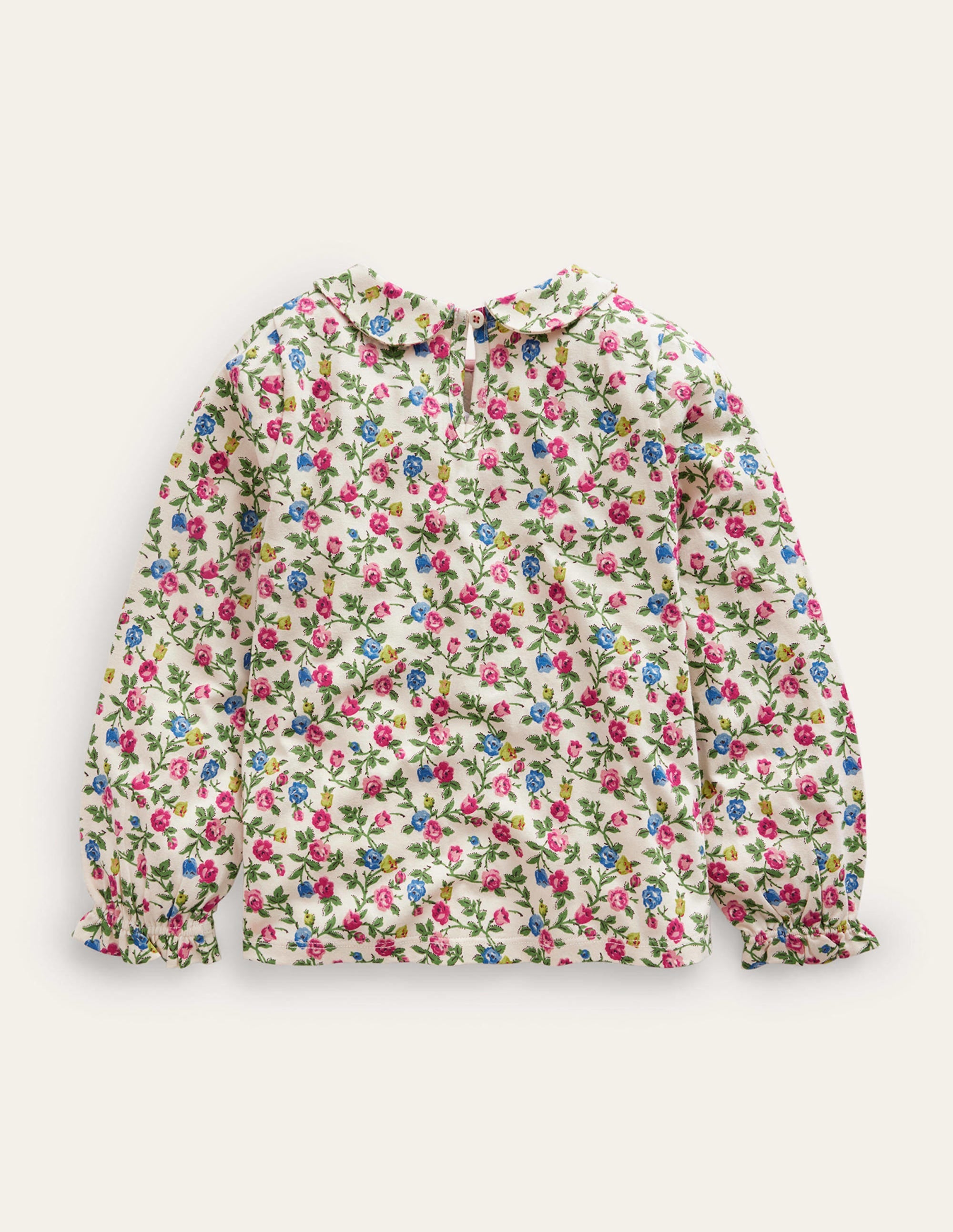 Collared Jersey Top-Vanilla Pod Rose - Image 2