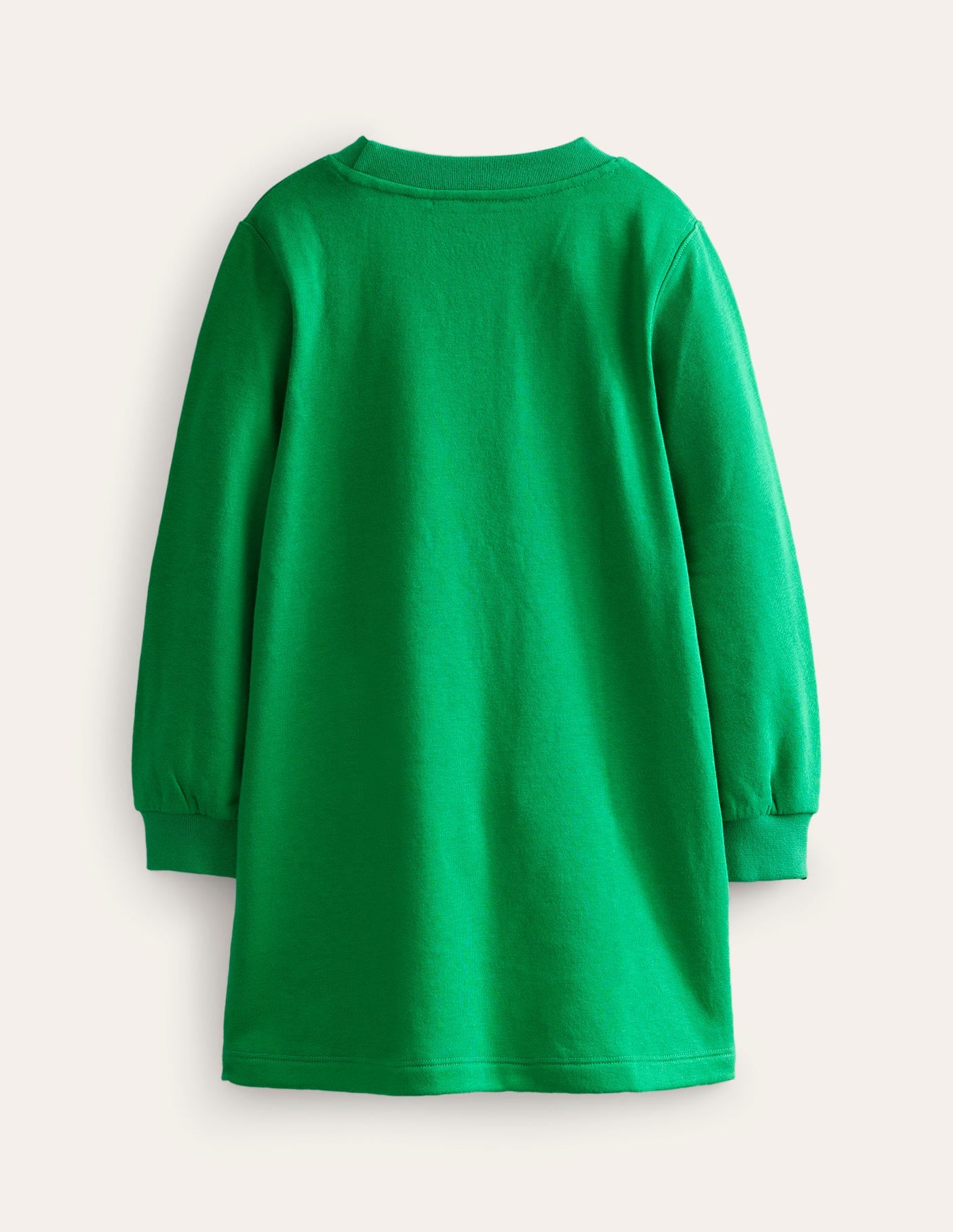 Robe-sweat cosy à appliqué-Motif Woodland vert foncé - Image 2