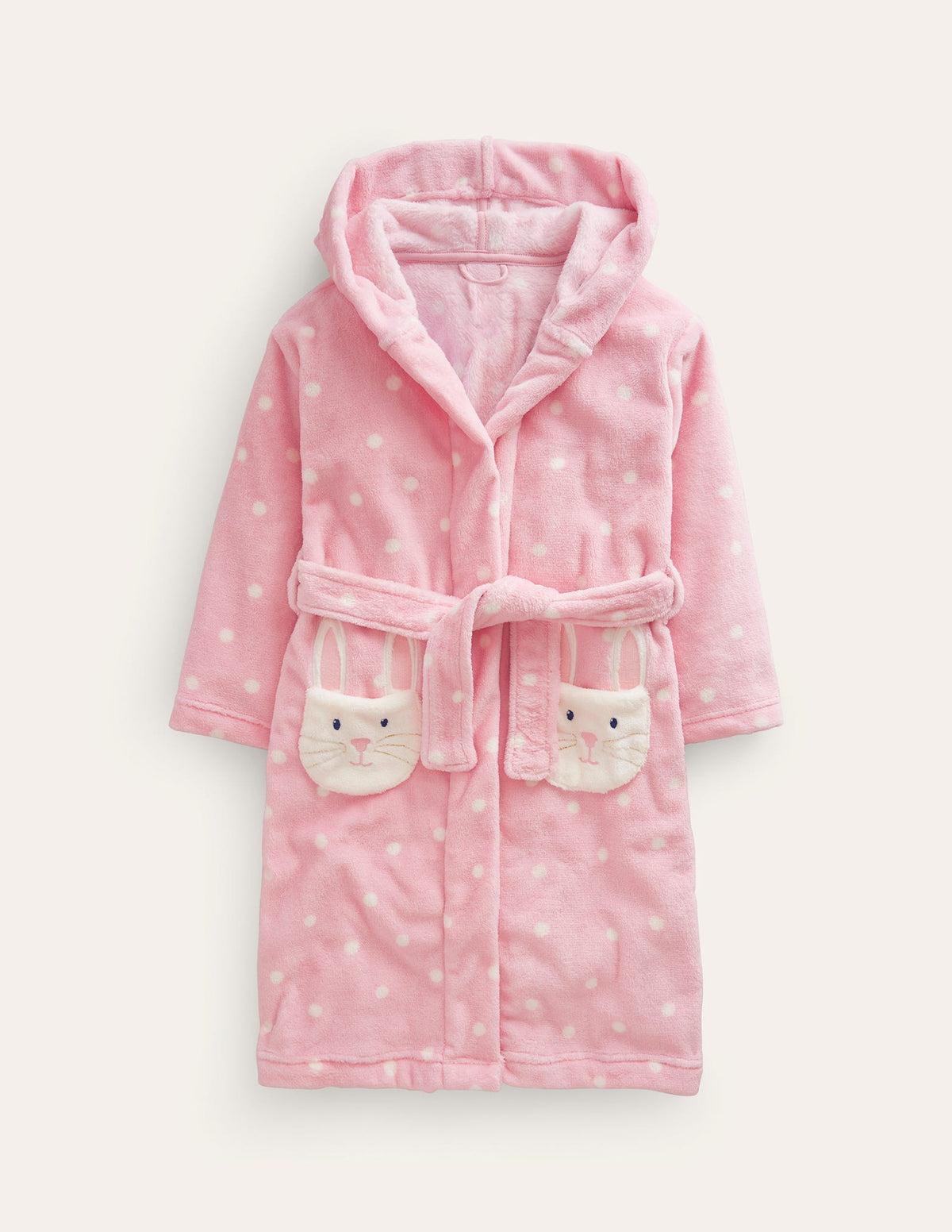 Robe de chambre-Lapin pois rose boto - Image 1