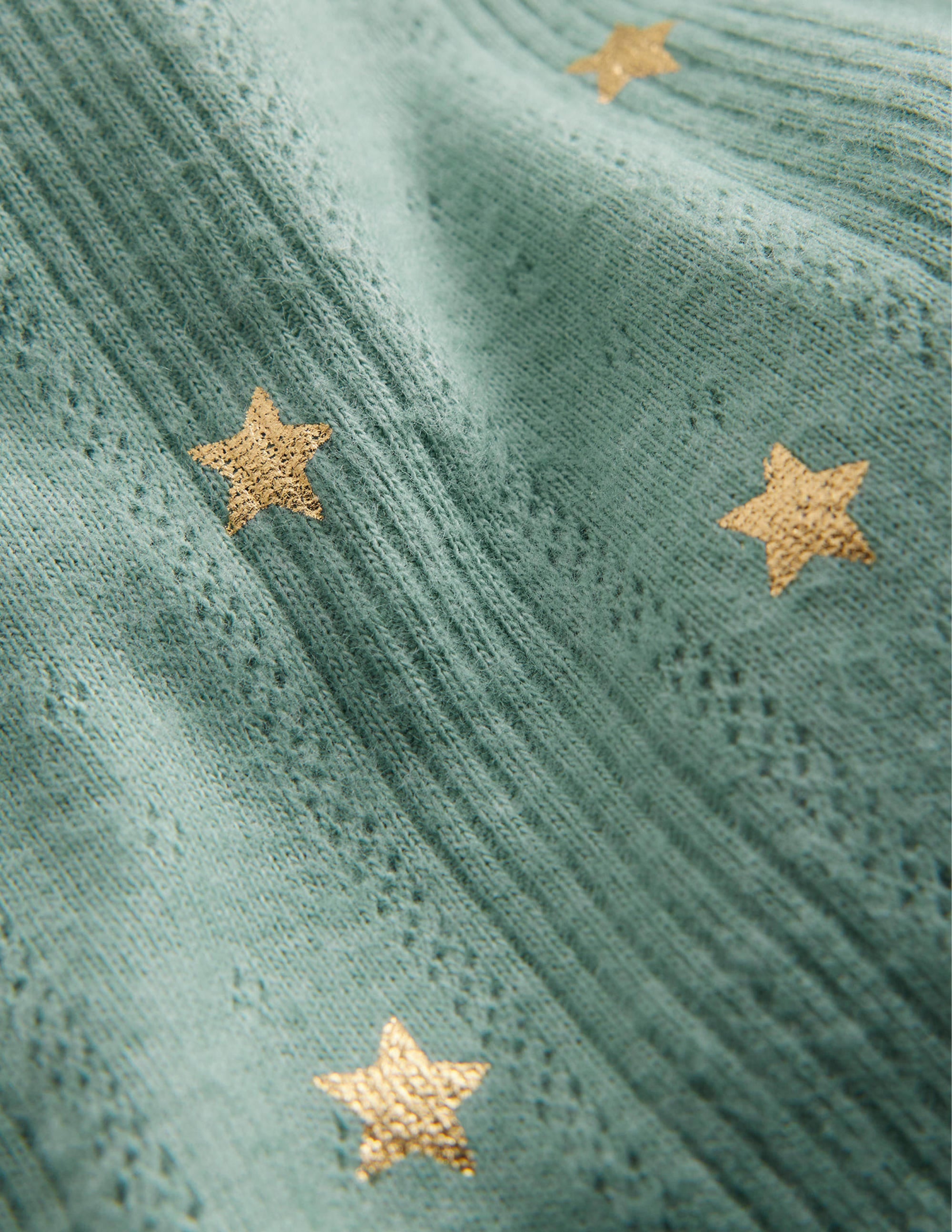 Glitzer-Pointelle mit Rüschen-Rauchgrün Konfettistern - Image 3