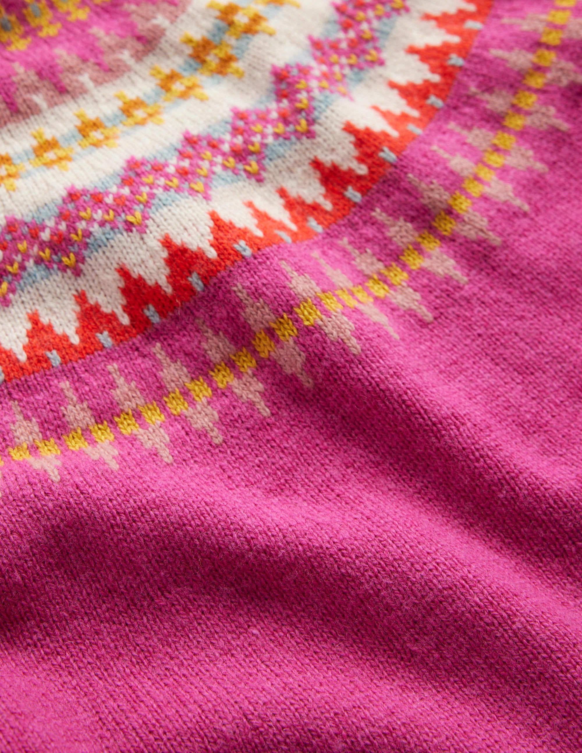 Fair-Isle-Pulloverkleid-Mittelrosa Fair-Isle - Image 3