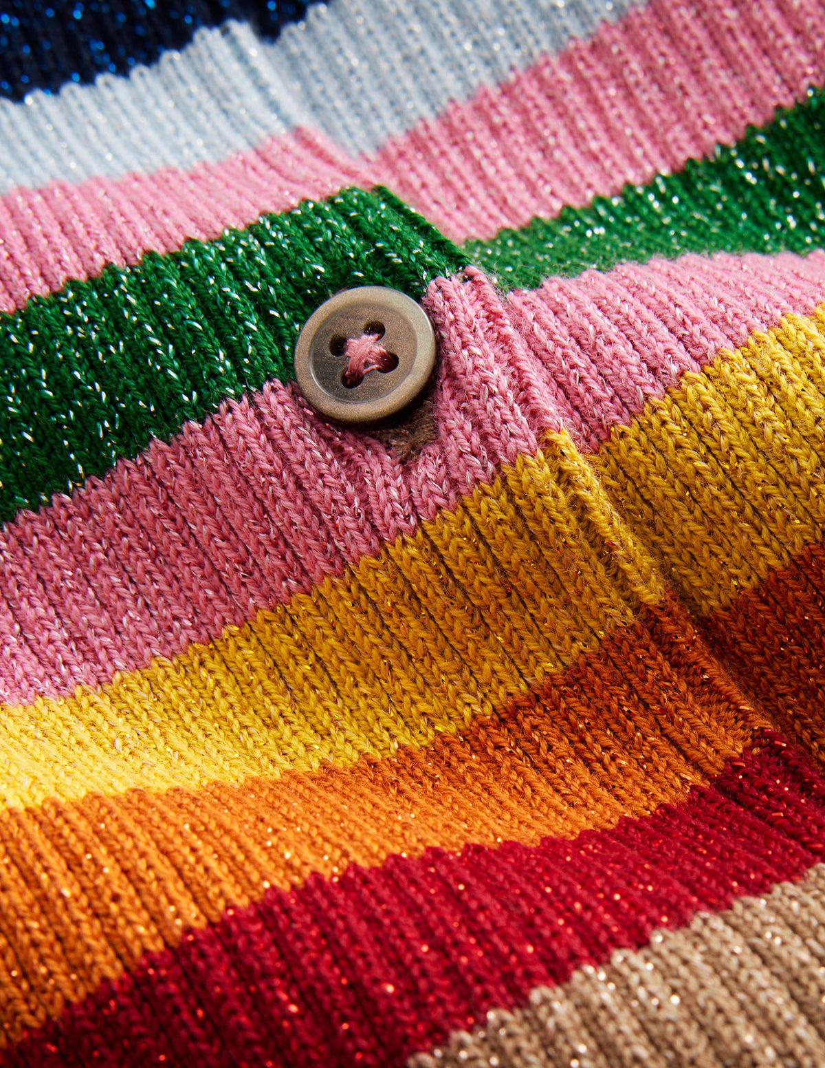 Strickjacke mit Glitzer und Streifen-Bunte Streifen Glitzer - Image 3