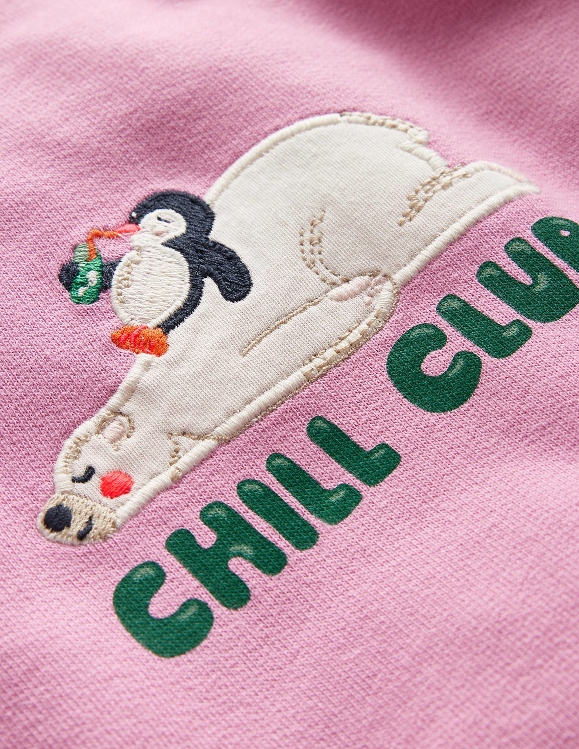 Lockeres Sweatshirt mit Logo-Brausepulver-Rosa Eisbär - Image 3