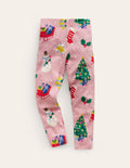 Lustige Leggings-Mandelrosa Weihnachtsmann