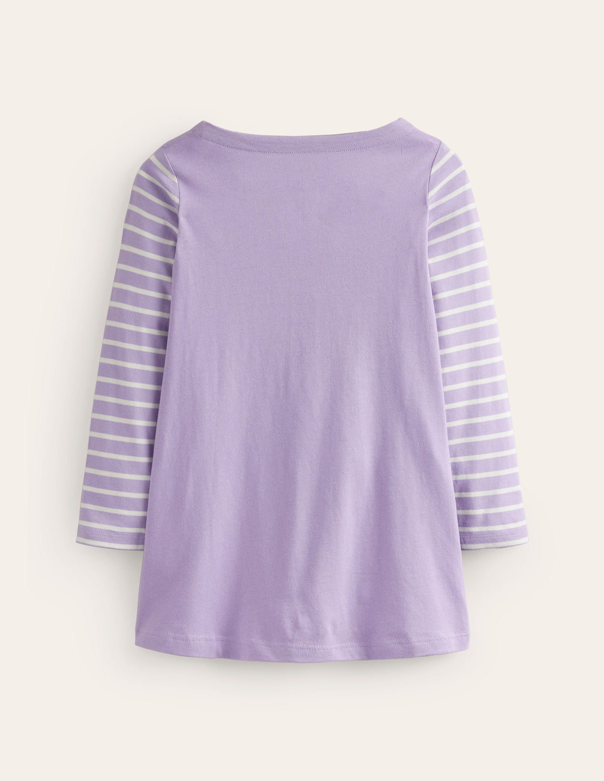 Jersey-Tunika mit Applikationen-Rittersporn „Misty Lavender“ - Image 2