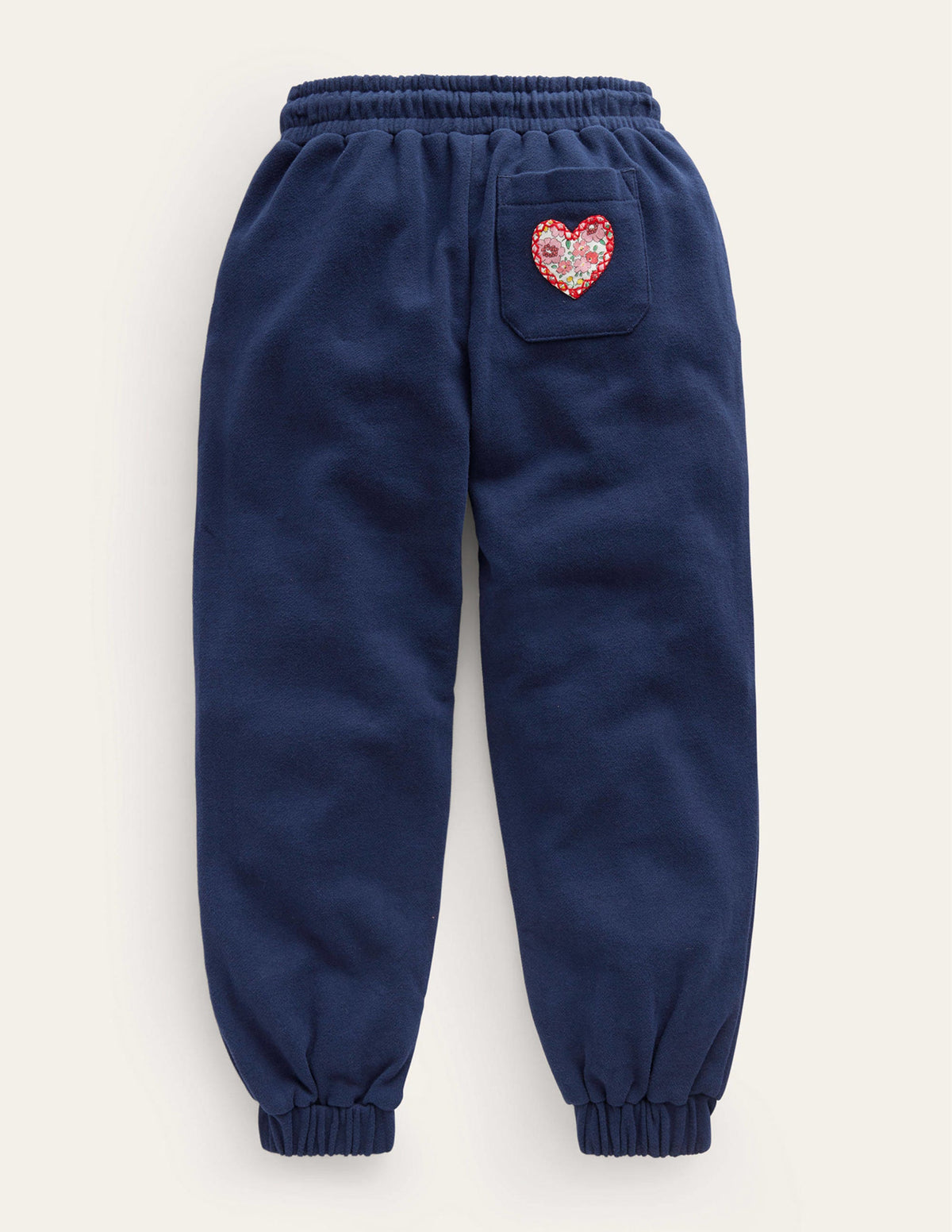 Bas de jogging à appliqué-Cœurs bleu marine foncé - Image 2