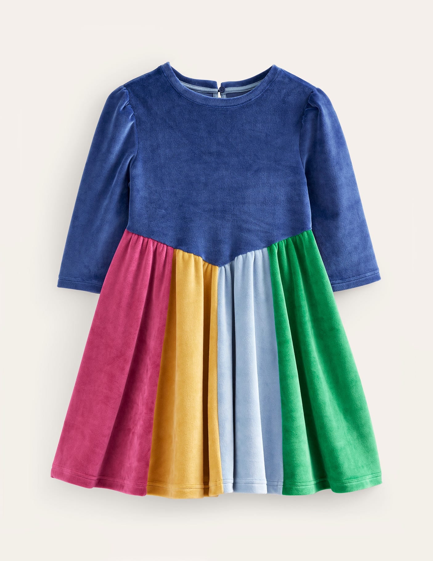 Regenbogen-Kleid aus Samt-Bunt, Regenbogenfarben - Image 1